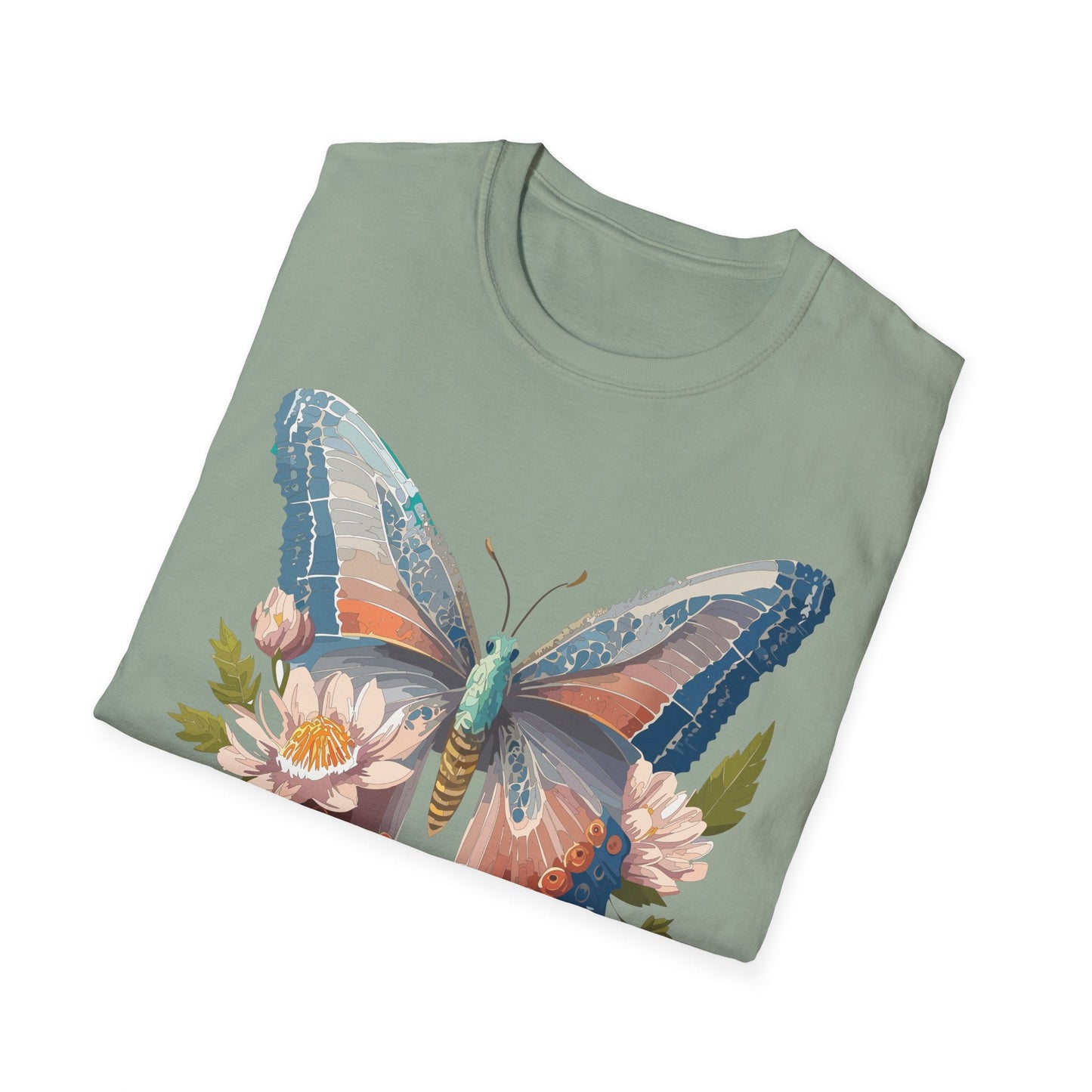 Butterfly Shirt Unisex T Shirt Monarch Design Softstyle 64000 Ring Spun Cotton Tee