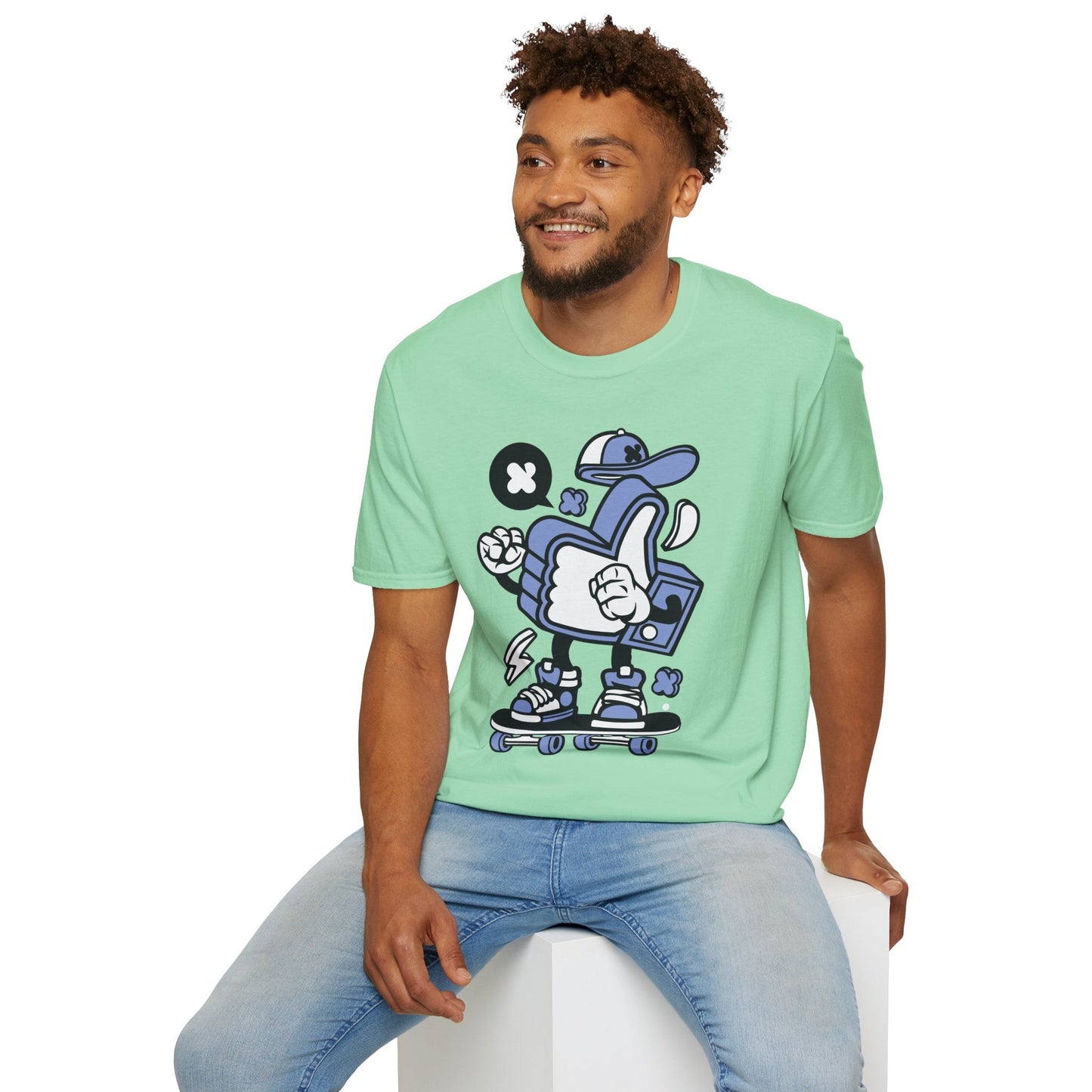 Cartoon T Shirt Animation Tee Funny Graphic Tee For Unisex Gildan Softstyle 64000 Cotton