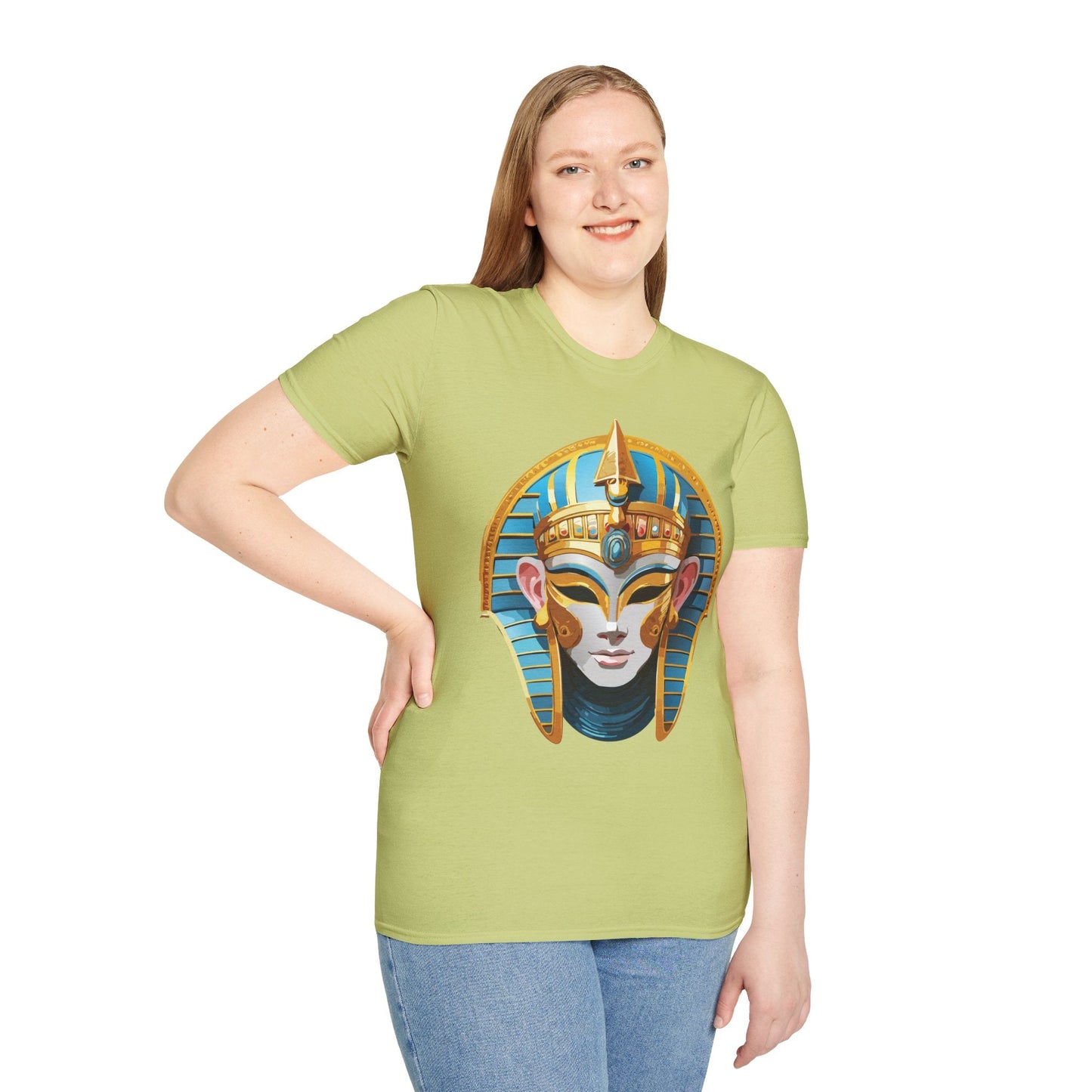 Mask Design Tee Shirt For Unisex Comfort Gildan Softstyle 64000 Ring Spun Cotton