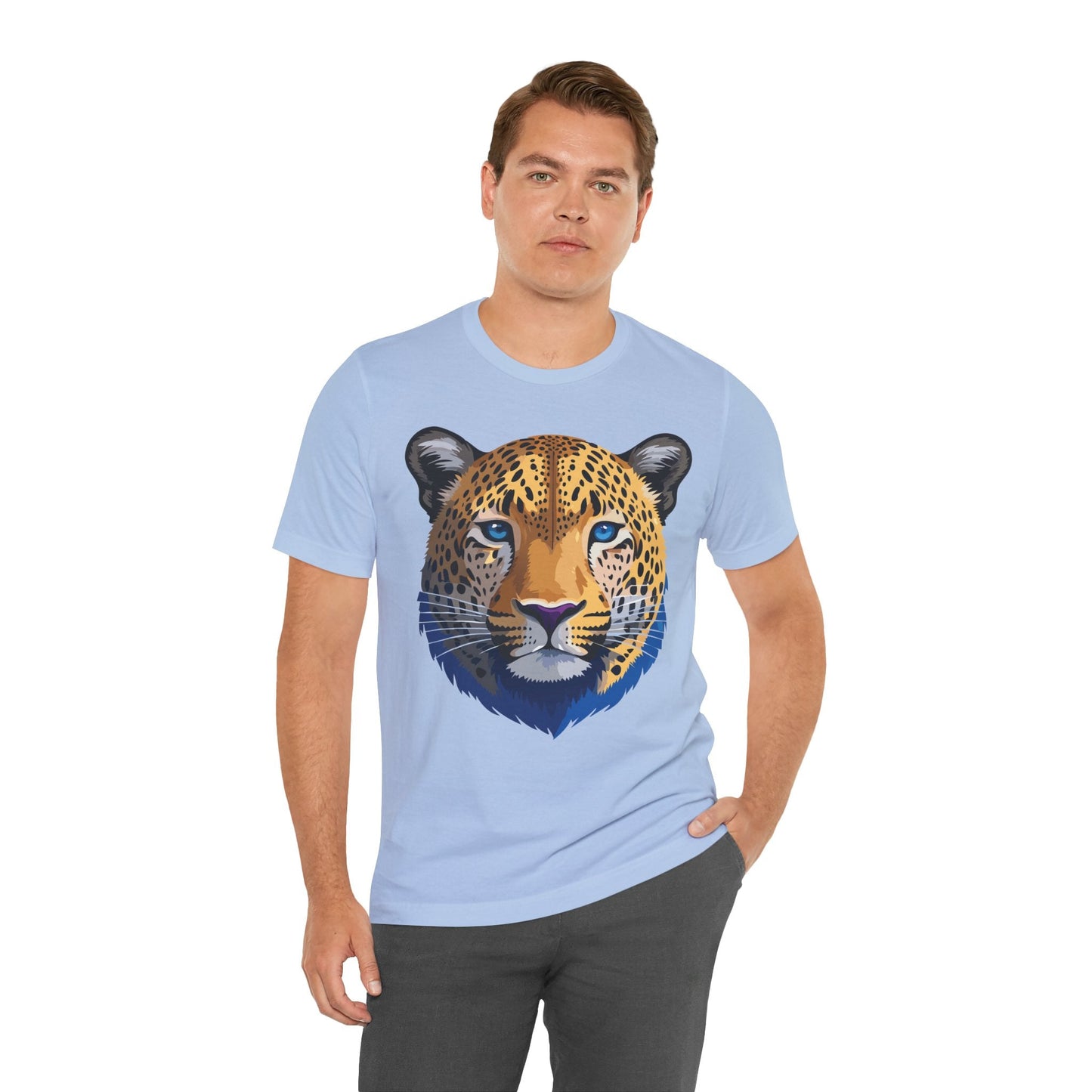 Unisex Animal Graphic Tee Shirt With Wildlife Art Design For Everyday Comfort Short Sleeve
