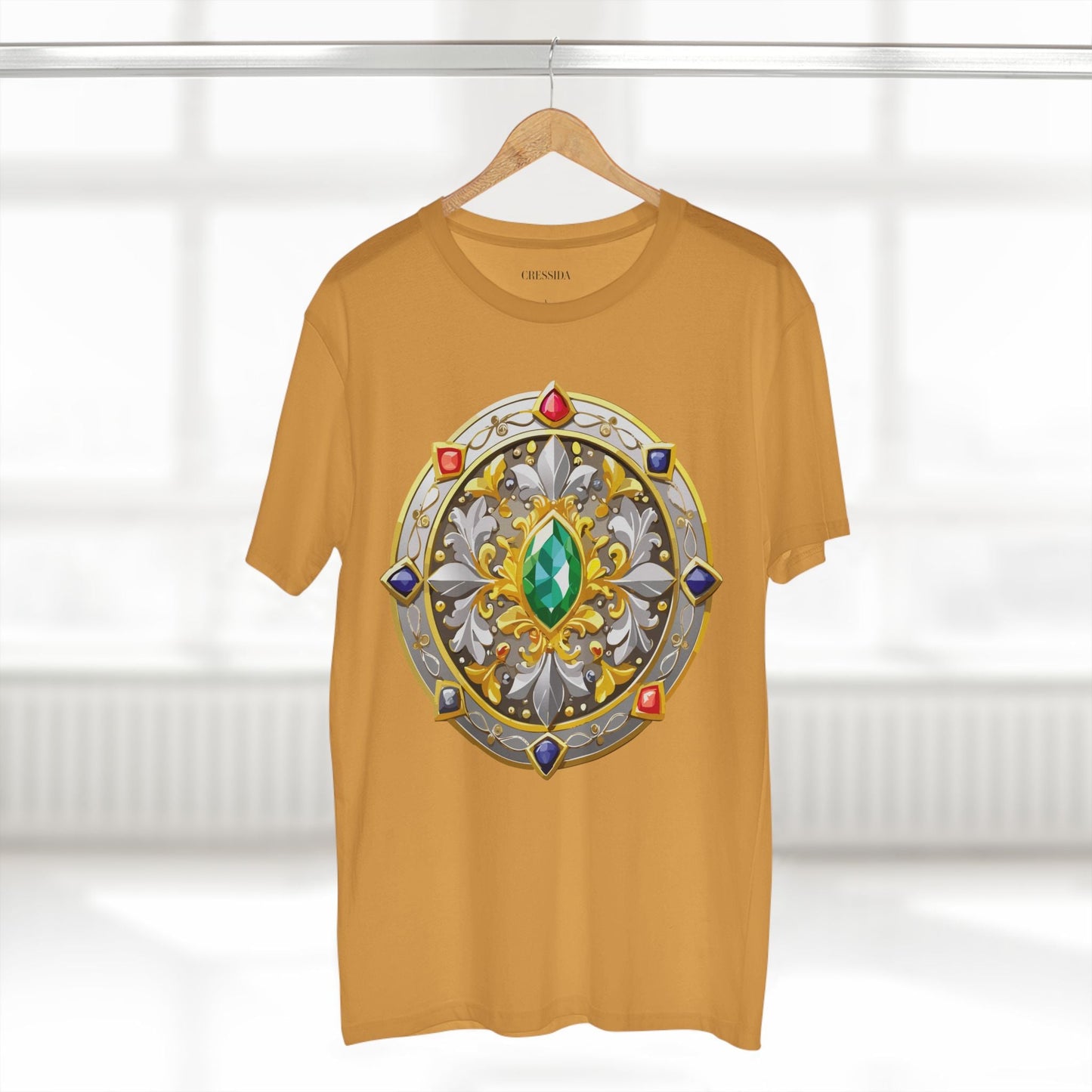 Medallion Graphic T-Shirt Unisex 100 Cotton With Gold Art Design Medal Tee 5