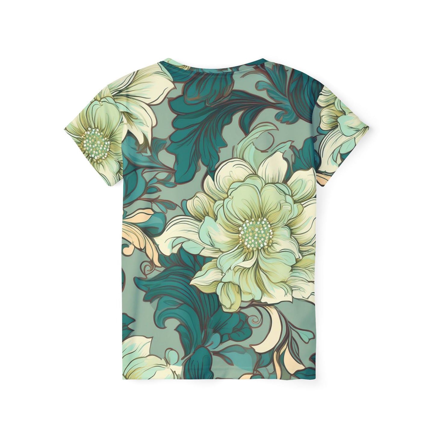 Women Poly T-Shirt with Floral Print
