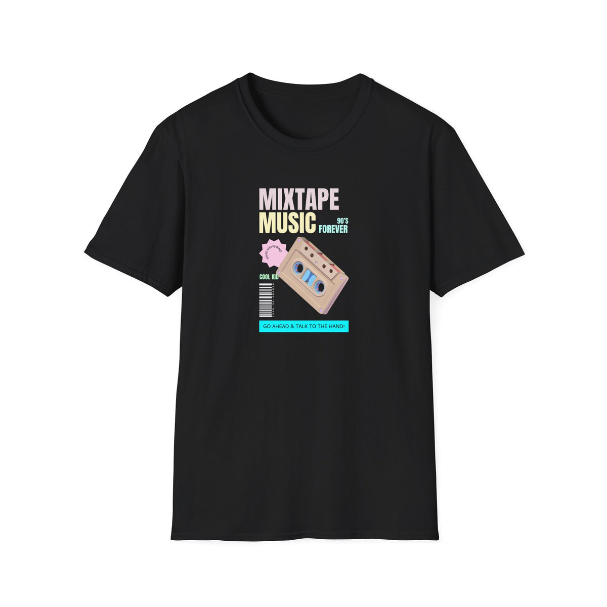 Mixtape Music Retro Cassette Graphic Tee Gildan Unisex 100 Cotton Tee Shirt d203