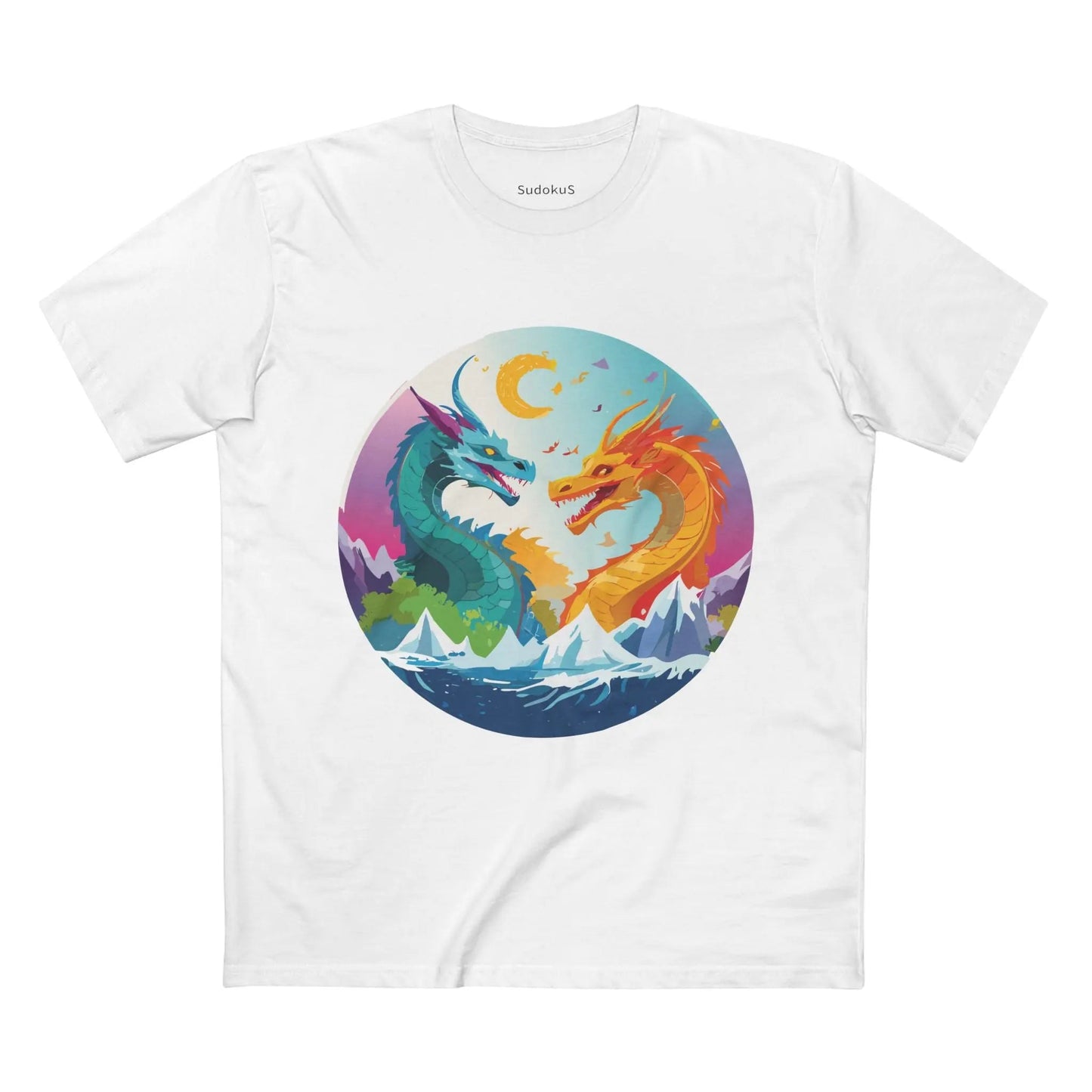Dragon Graphic Unisex 100 Cotton Staple Tee 17