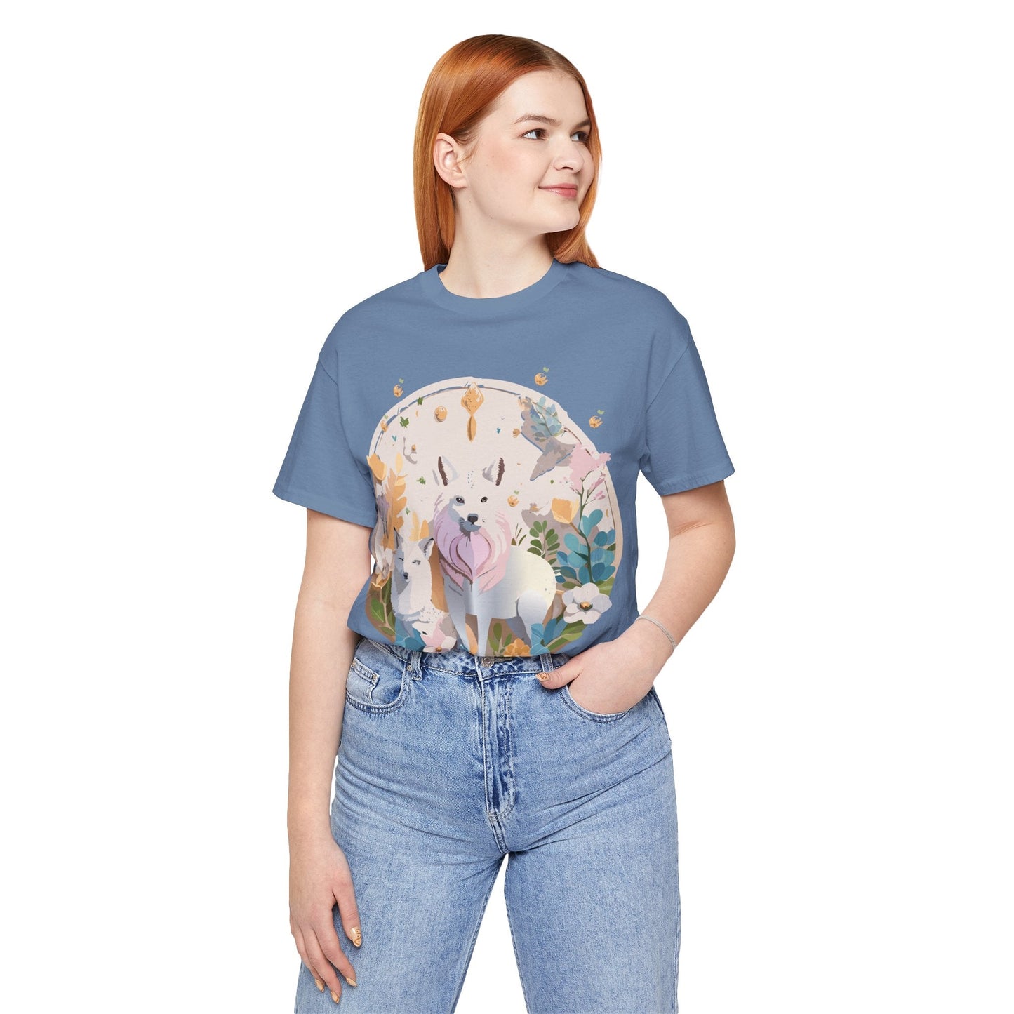 Adelpha Graphic Tee Unisex Short Sleeve Shirt With Vintage Art Design For Everyday Wear