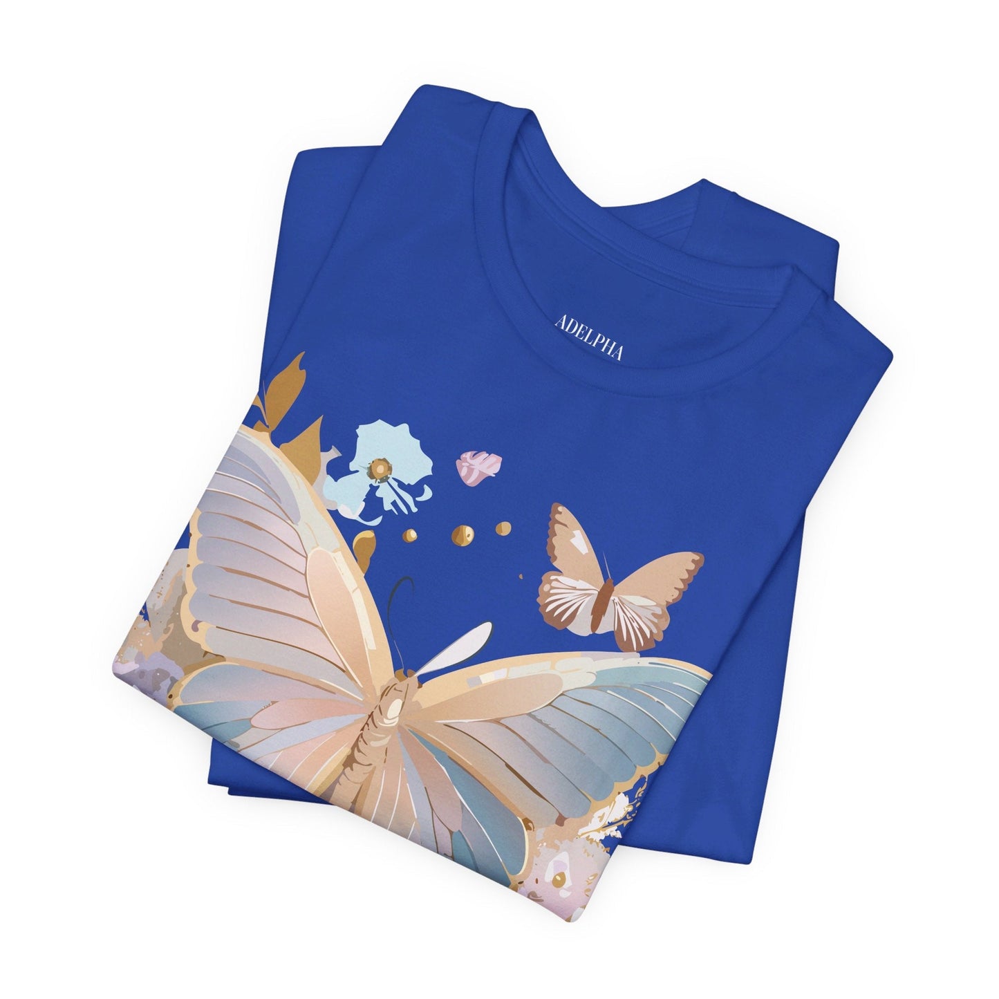 Butterfly Graphic T Shirt Unisex Vintage Artwork Tee By Adelpha
