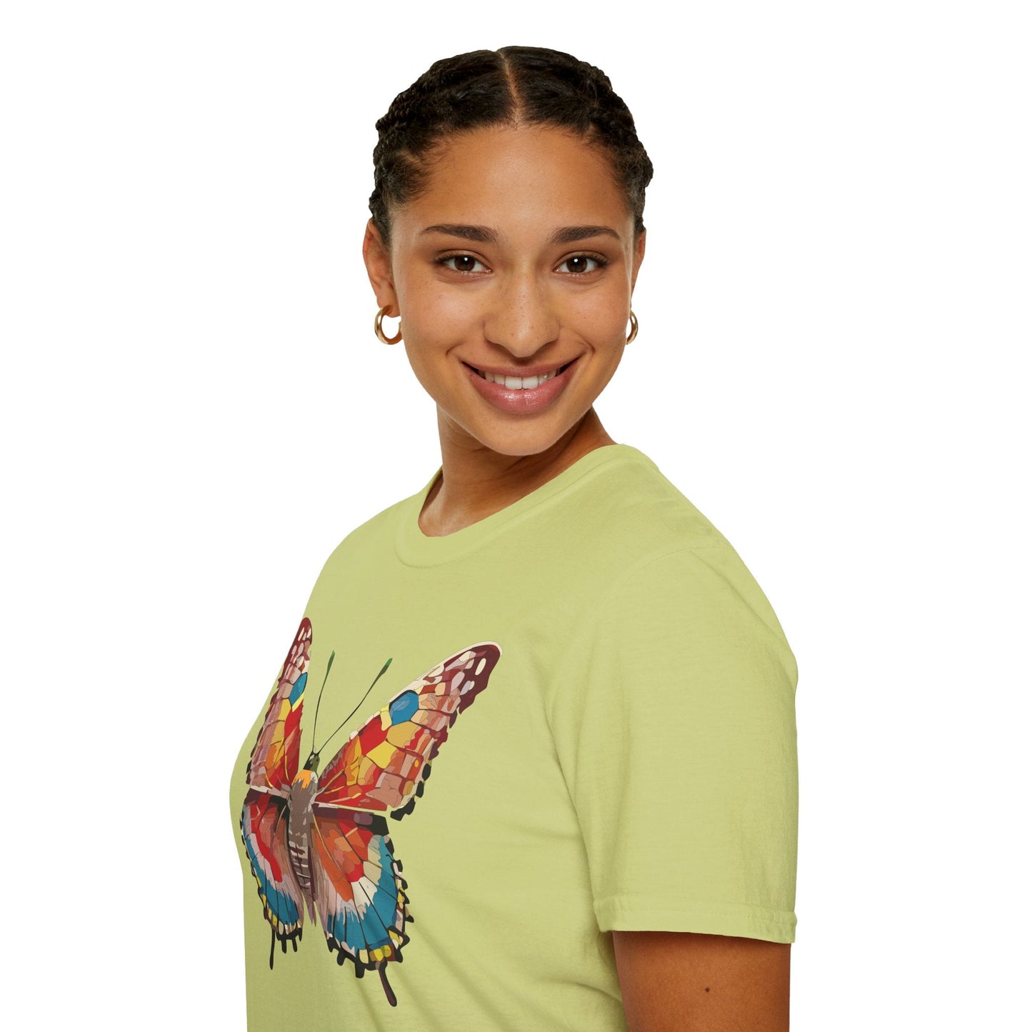 Butterfly Shirt Unisex Monarch Tee Softstyle 100 Percent Ring Spun Cotton Quality Gildan 64000