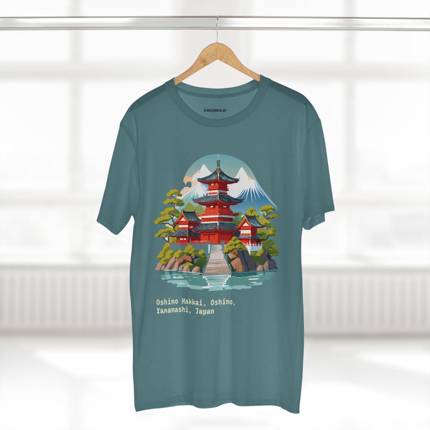 Retro2Nova Unisex Japan Shirt Travel Shirt TT30 Premium Cotton Tee With Original Art Design