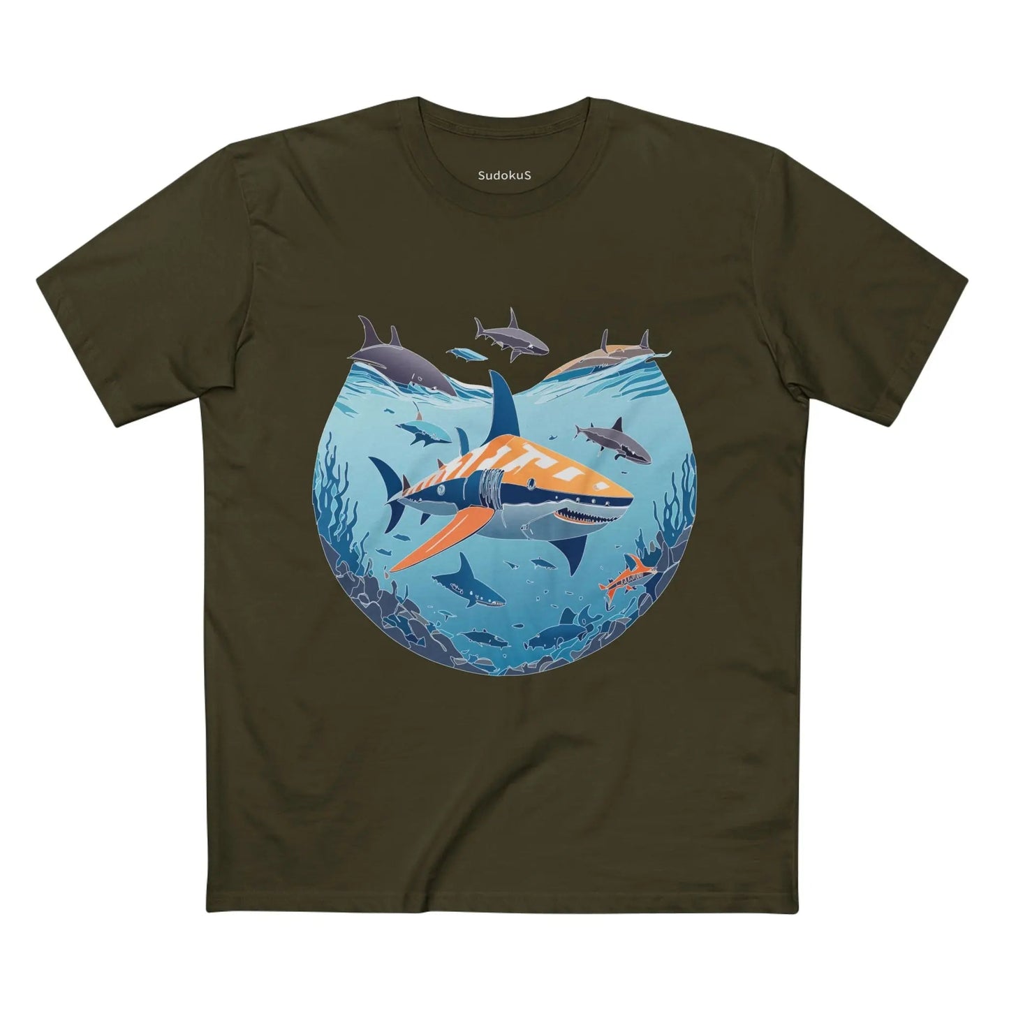 Ocean Coast Graphic Unisex 100 Cotton Staple Tee 11