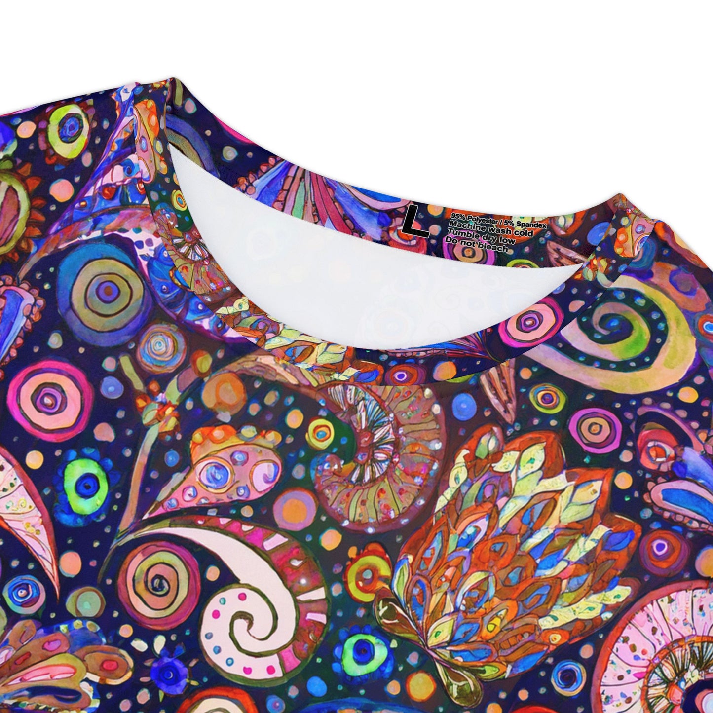 抽像印花襯衫，帶有抽象圖案的襯衫