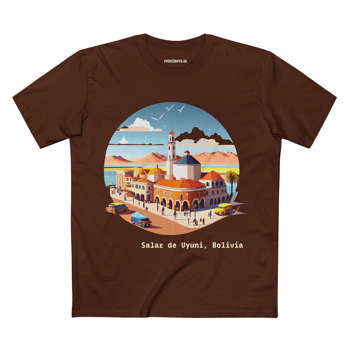 Salar de Uyuni Bolivia landscape T-Shirt | Salt Flats travel tee