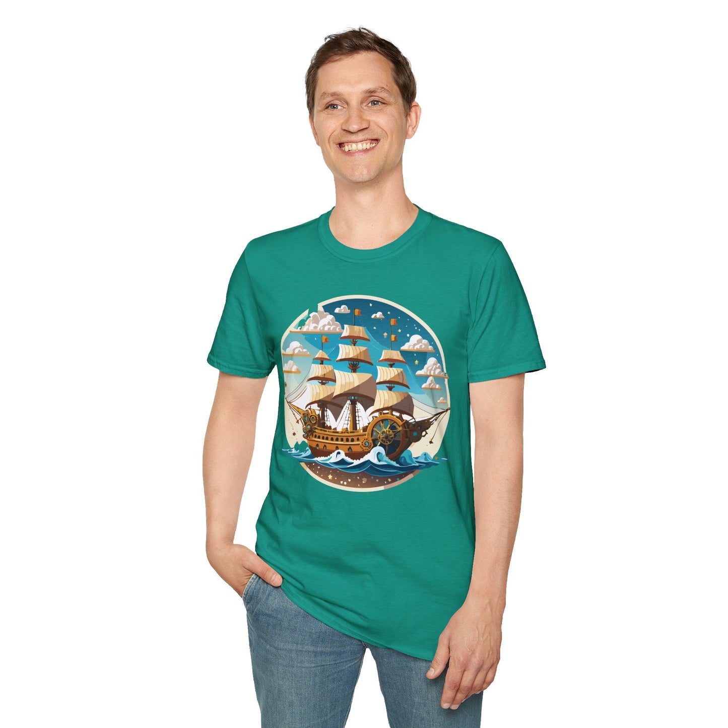 Ship T Shirts Frigate T Shirts Vessel Tee Shirt Unisex Gildan Softstyle 64000 Premium