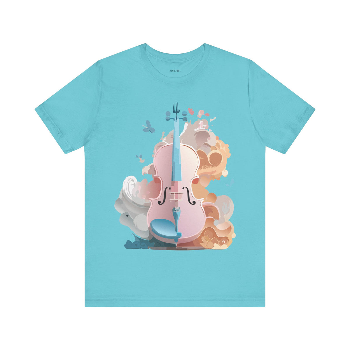Music Graphic Unisex Cotton Bella+Canvas Tee with Art Design m145