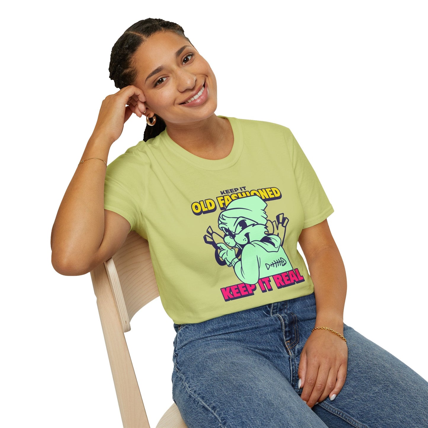 Funny Animals Tees Unisex T Shirt Gildan Softstyle 64000 100 Percent Ring Spun Cotton