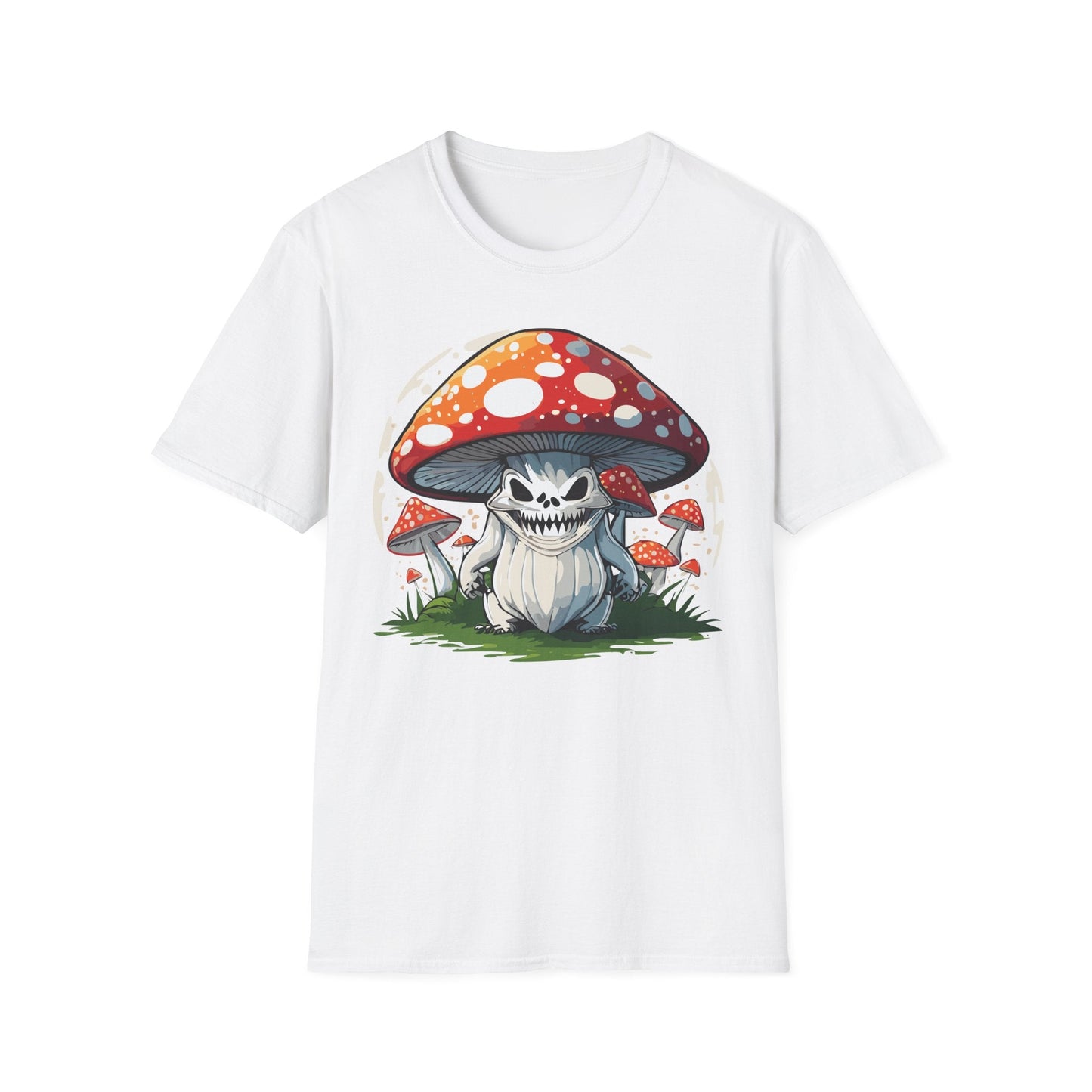 Mashroom Tee Shirt Unisex Softstyle 64000 100 Percent Ring Spun Cotton Funny Mashroom Fungus Design