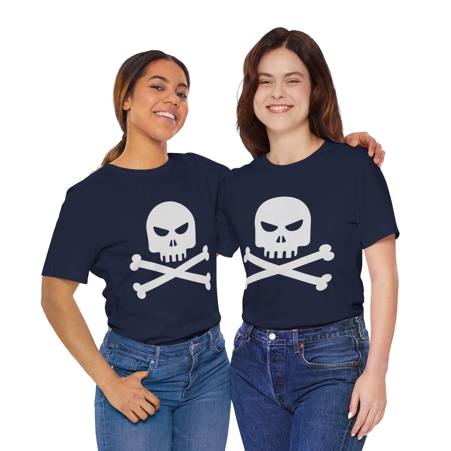 Unisex Cotton Tee Shirt with Skull