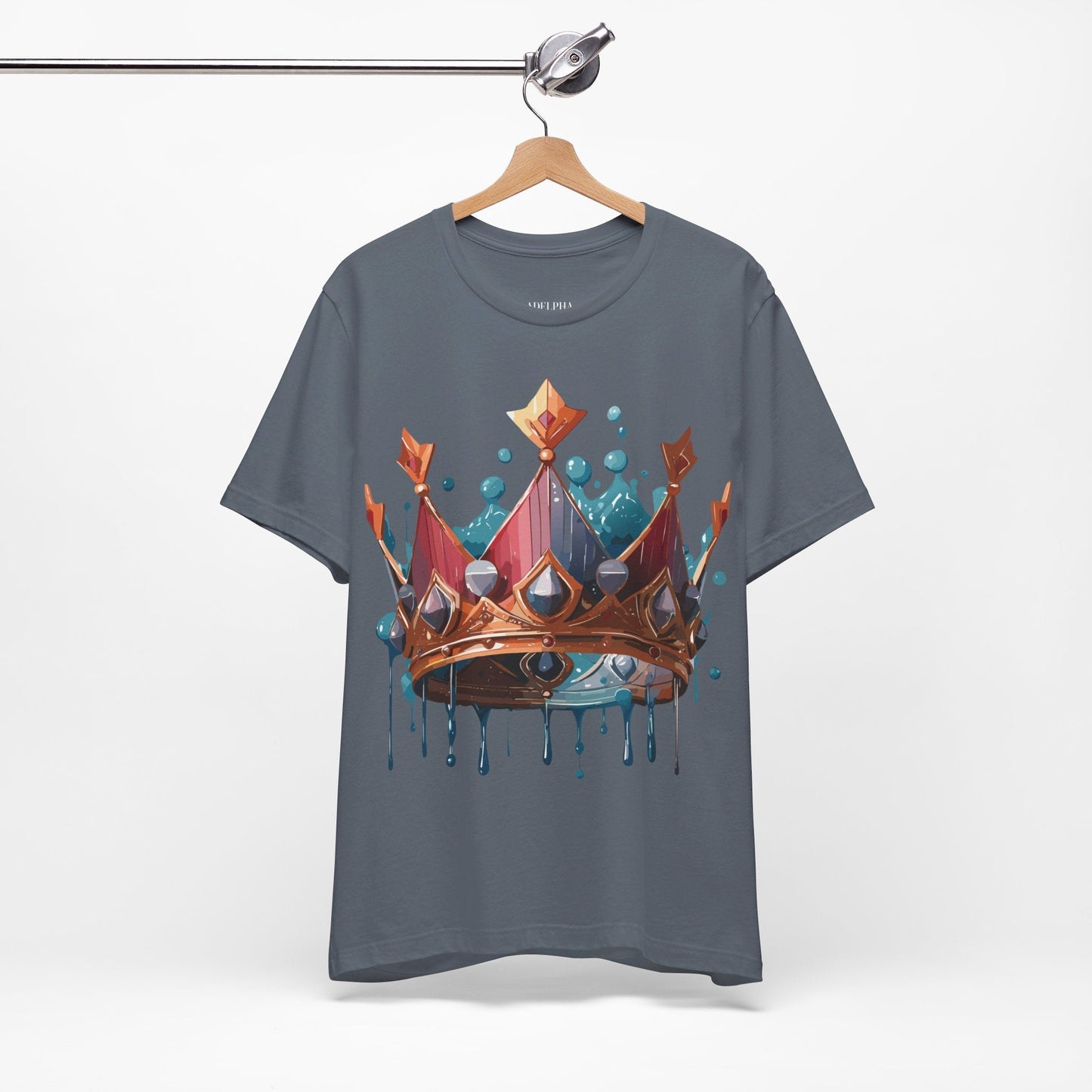 Crown Graphic Unisex 100 Cotton Vintage Artwork Tee 7