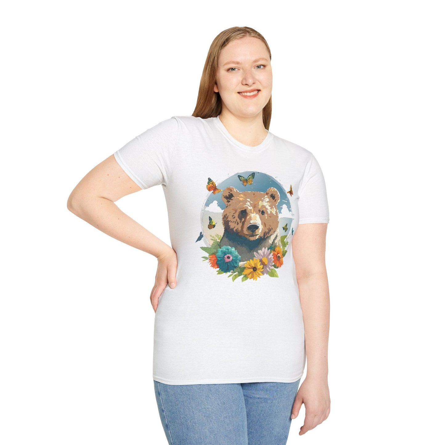 Bear T Shirt Unisex Teddy Bear Tee Softstyle 64000 Ring Spun Cotton Tee Lightweight Breathable