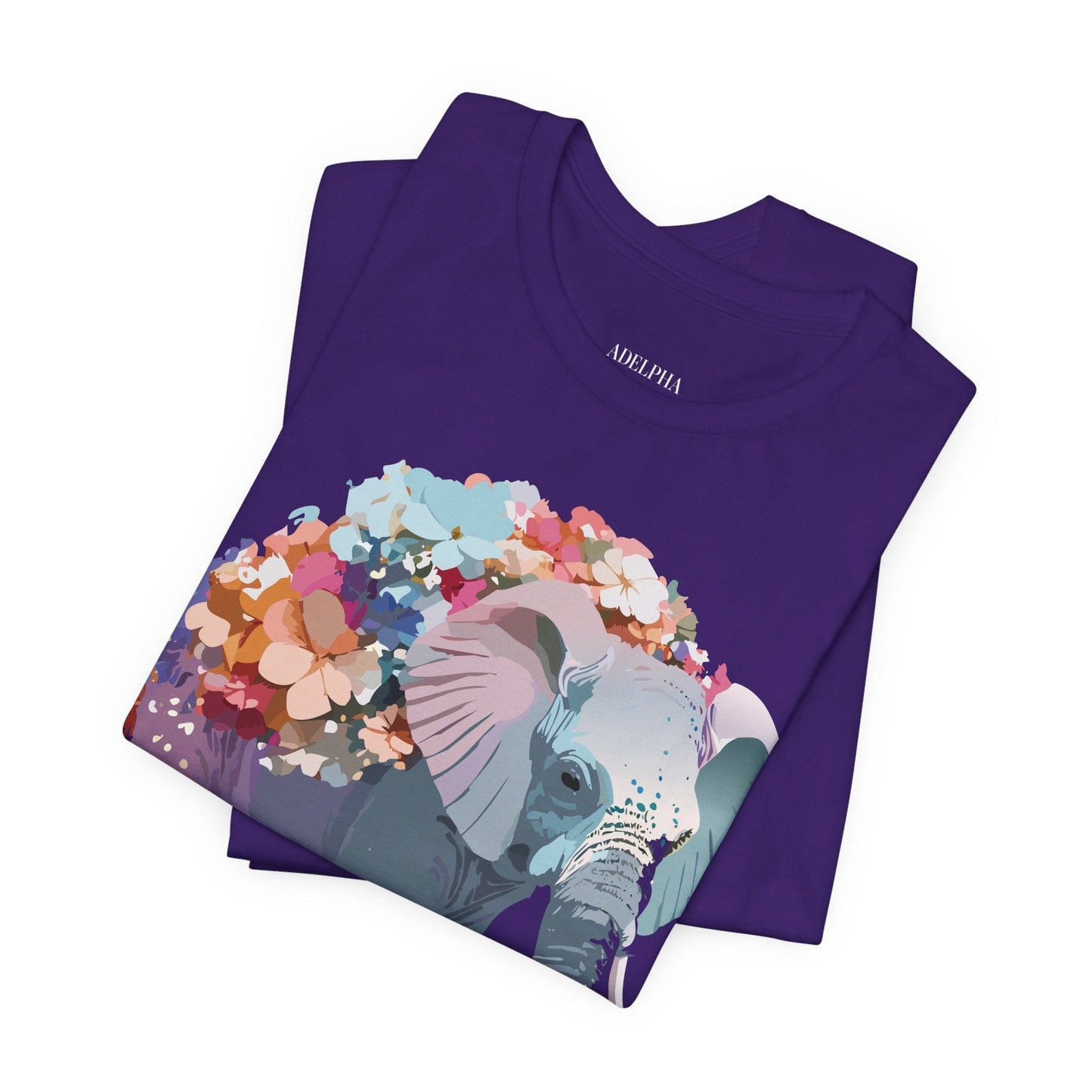 Elephant Graphic T Shirt Unisex Vintage Inspired Adelpha Artwork Short Sleeve Tee