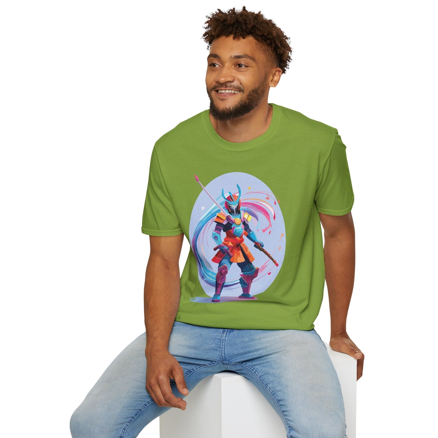 Samurai Shirt Unisex Gildan Softstyle Tee 100 Percent Ring Spun Cotton Samurai Design