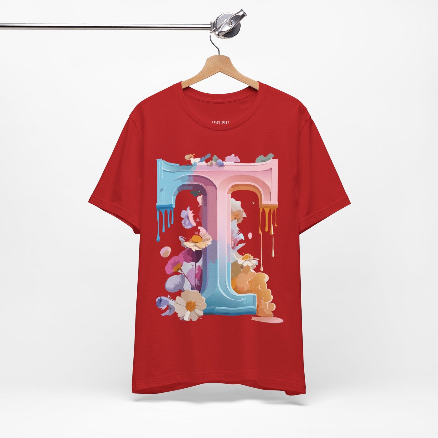 Unisex Graphic Letter T Shirt by Adelpha Vintage Inspired Art Tee Short Sleeve Premium