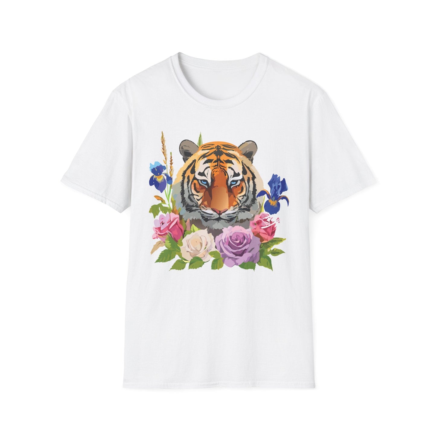 Unisex Tiger Shirt Softstyle Graphic Tee 100 Percent Cotton Apparel