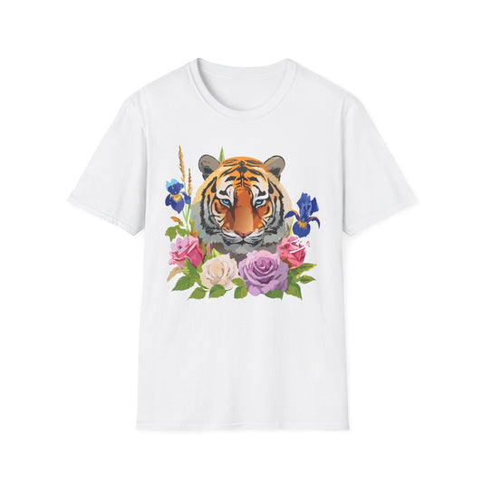Unisex Tiger Shirt Softstyle Graphic Tee 100 Percent Cotton Apparel