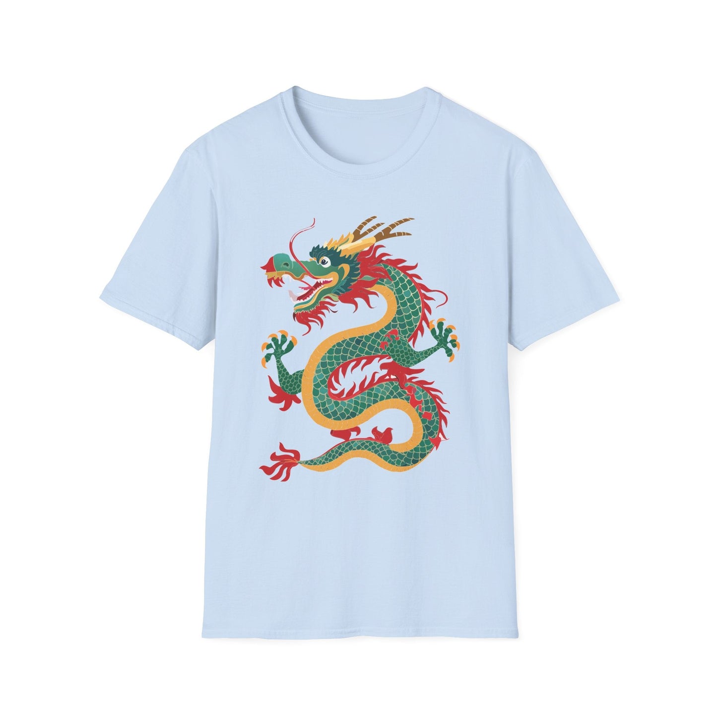 Dragon T Shirt Unisex Dragon Shirt With Animal Art Design Gildan Softstyle Tee 100 Cotton