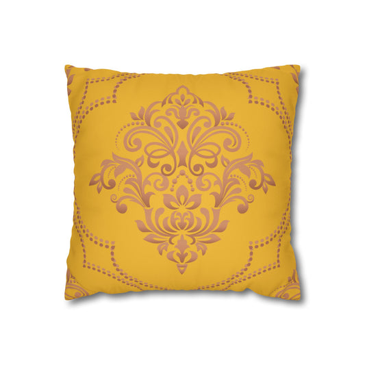 Funda de almohada de gamuza sintética con adorno