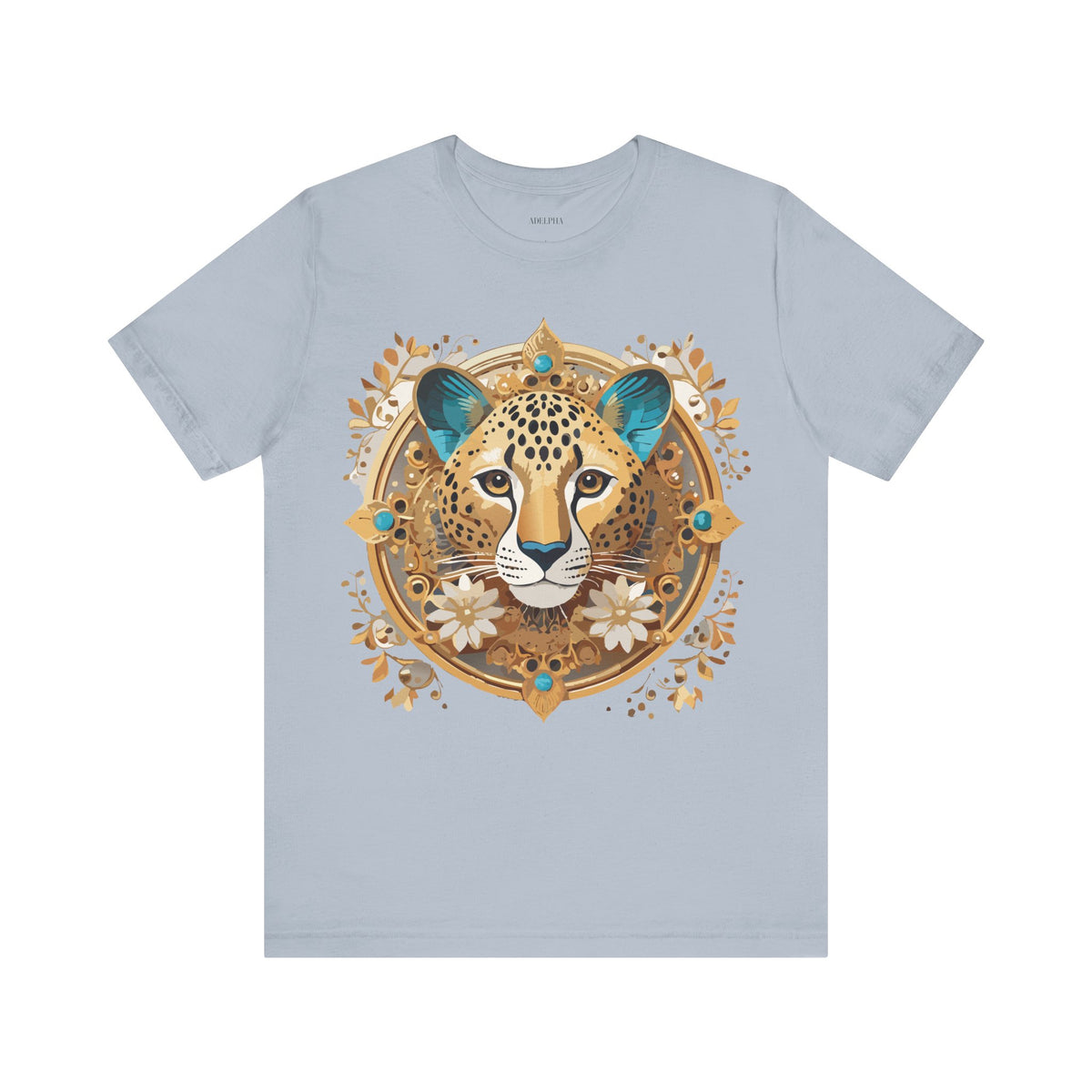 Medallion Graphic Unisex Cotton Bella+Canvas Tee with Art Design d53