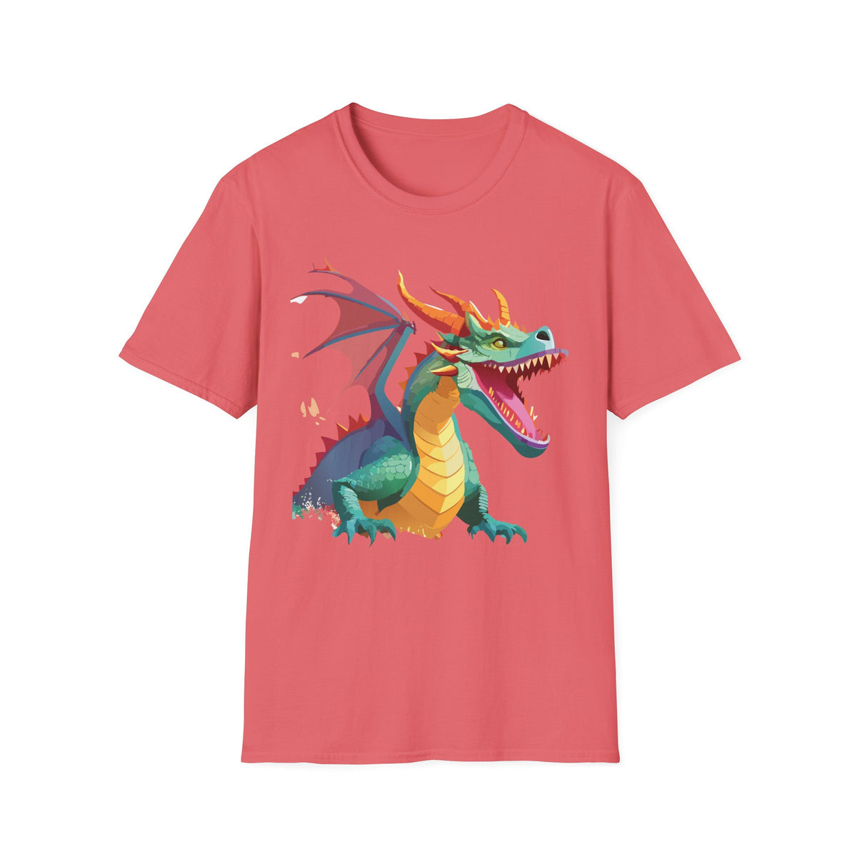 Dragon Graphic Tee Gildan Unisex 100 Cotton Tee Shirt with Animals m12