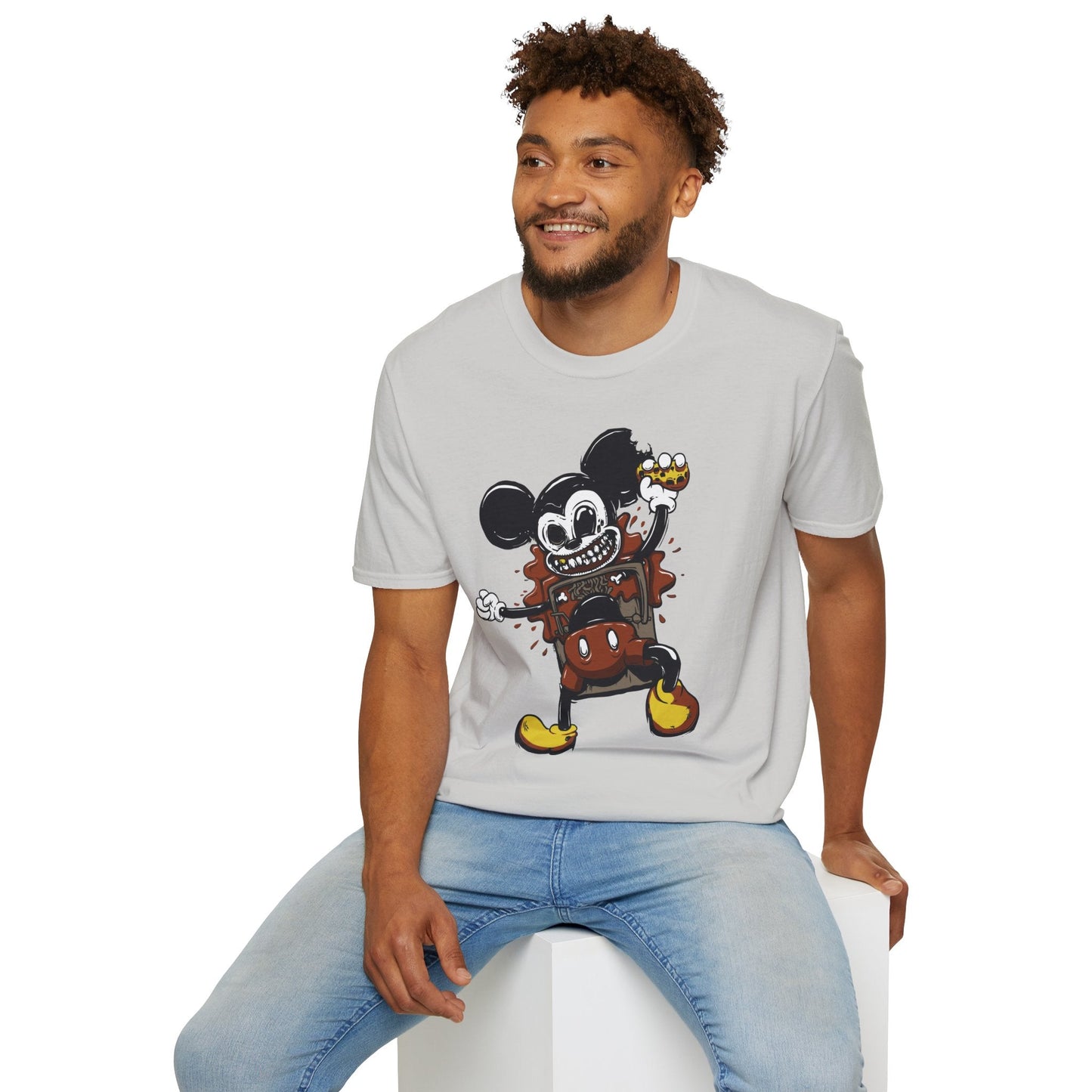 Cartoon T Shirt Animation Tee Unisex Gildan Softstyle 64000 100 Percent Cotton Comfort