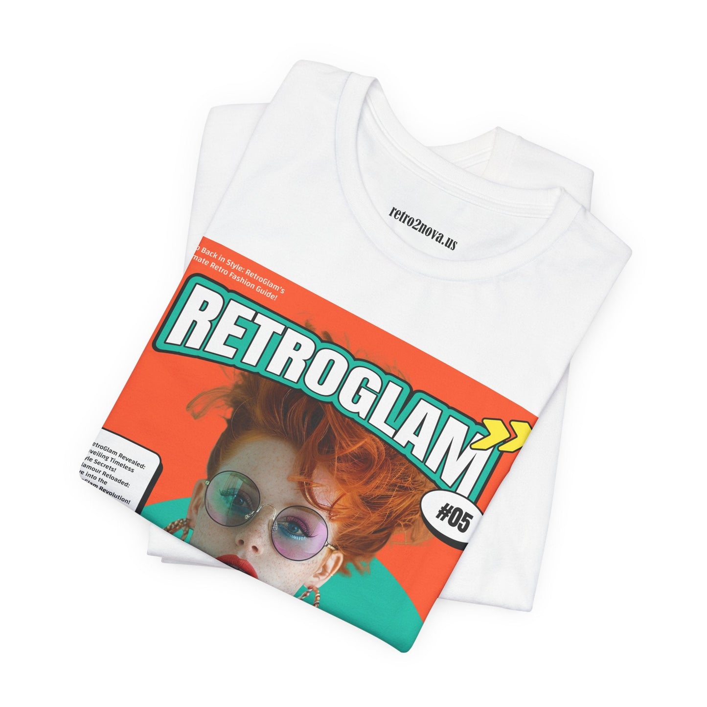 Magazine Cover Shirt Unisex Short Sleeve Tee Lightweight Breathable Fabric