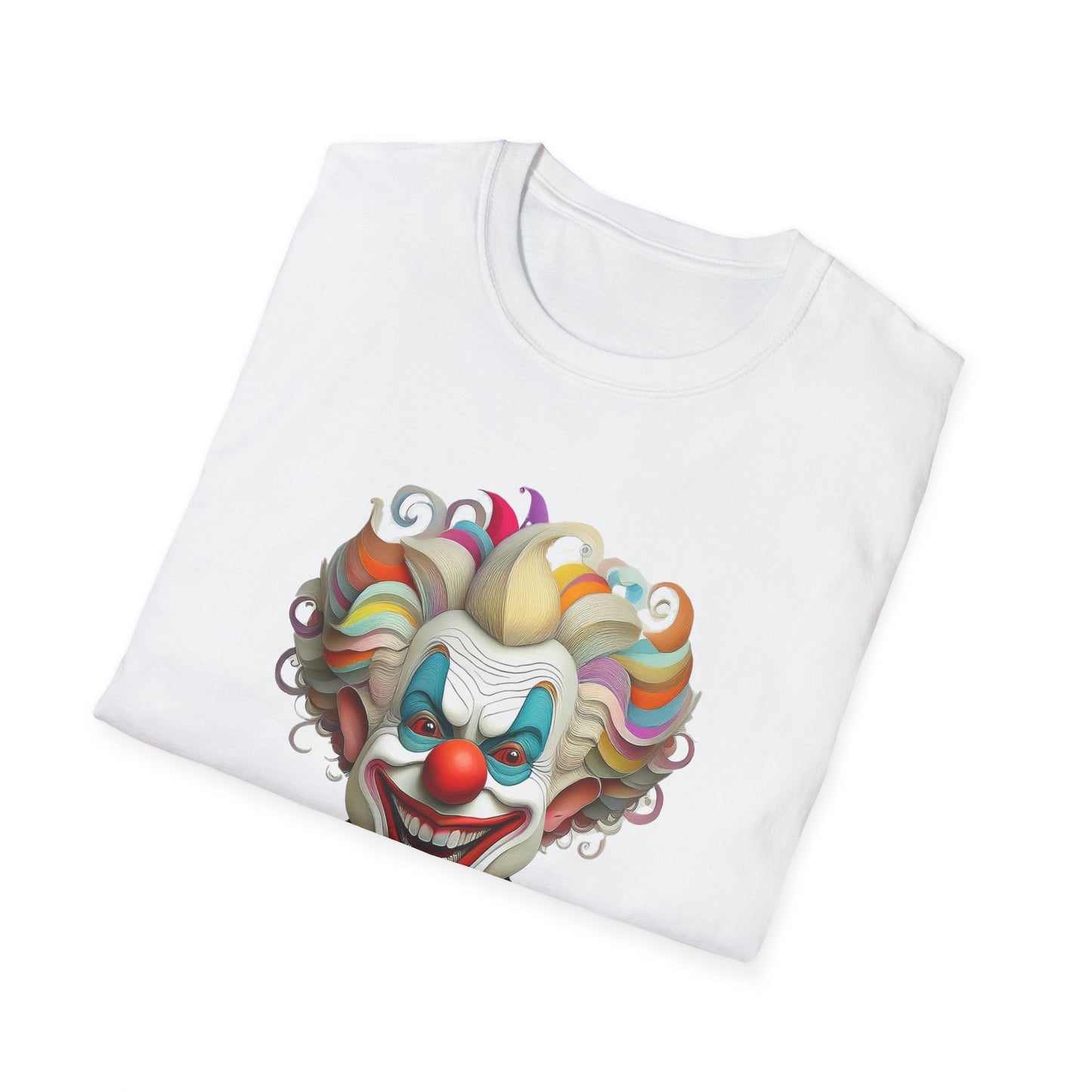 Clown Shirt Unisex T Shirt With Funny Man Circus Motif And Scary Man Design Graphic Print