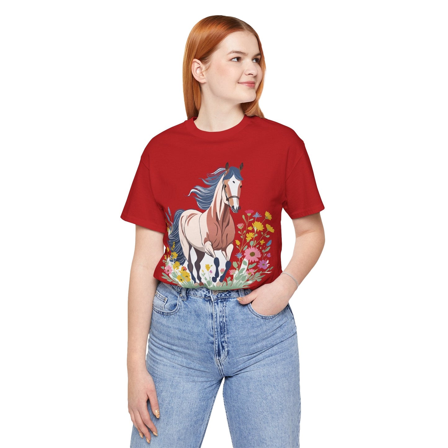 Horse Graphic Unisex 100 Cotton Vintage Animal Art T-Shirt 10