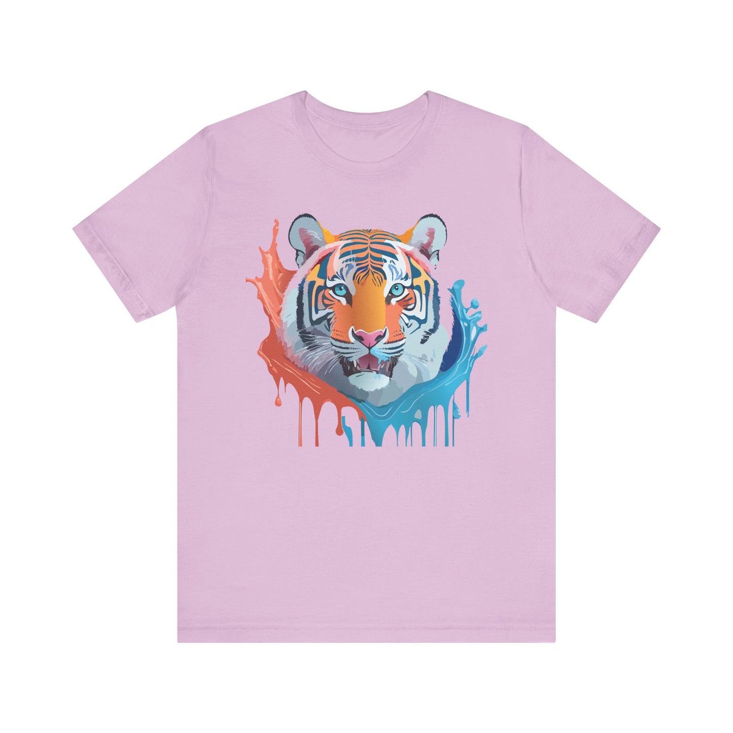 Unisex Tiger Tee, Animal Shirt, Tee Shirt with Tiger, Art T-Shirt, Animal Tees, Big Cat Shirt, Art Design T-Shirt 5