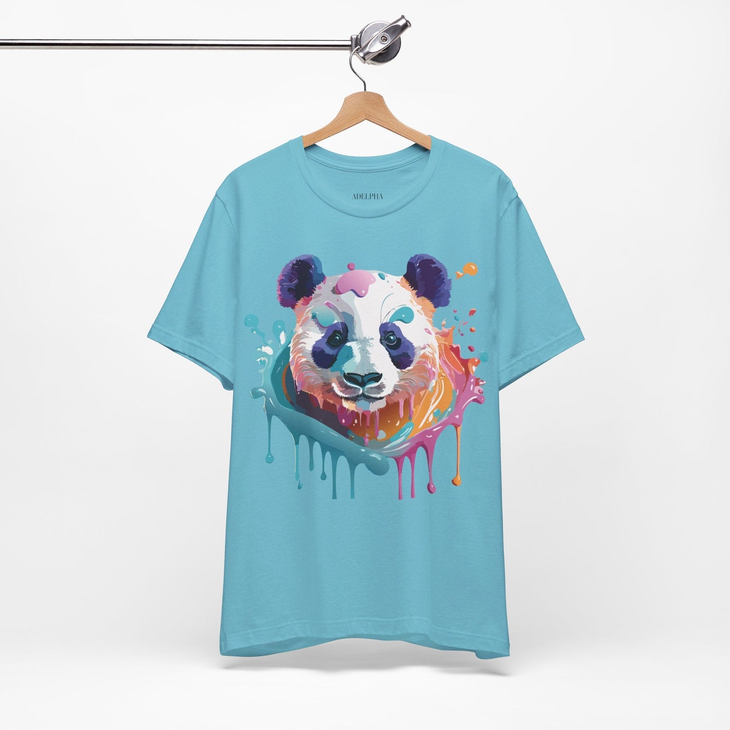Panda Graphic Tee Unisex Vintage Inspired Art Design By Adelpha Premium Jersey Short Sleeve