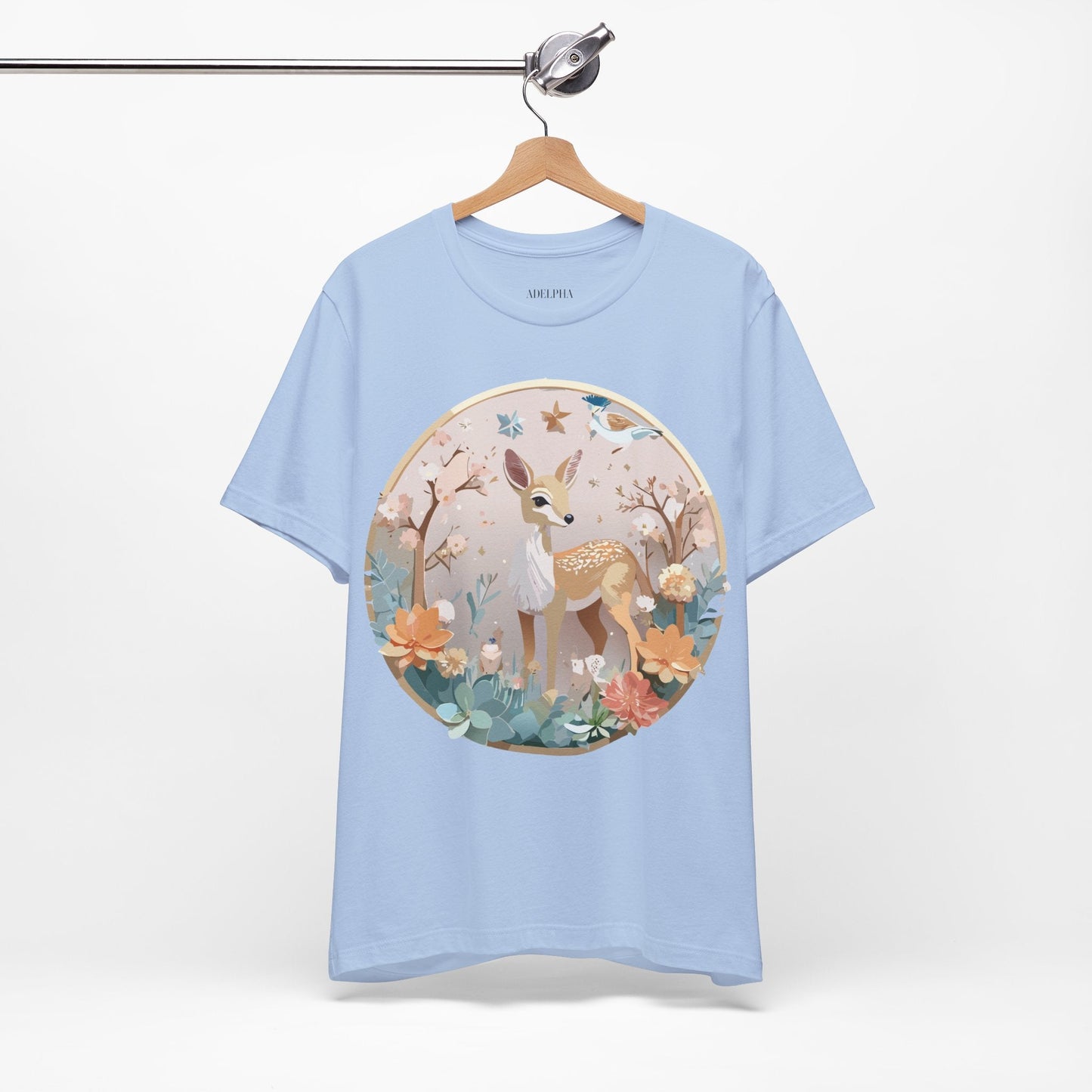 Medallion Graphic Unisex 100 Cotton Vintage Animal Medal Artwork Tee 9