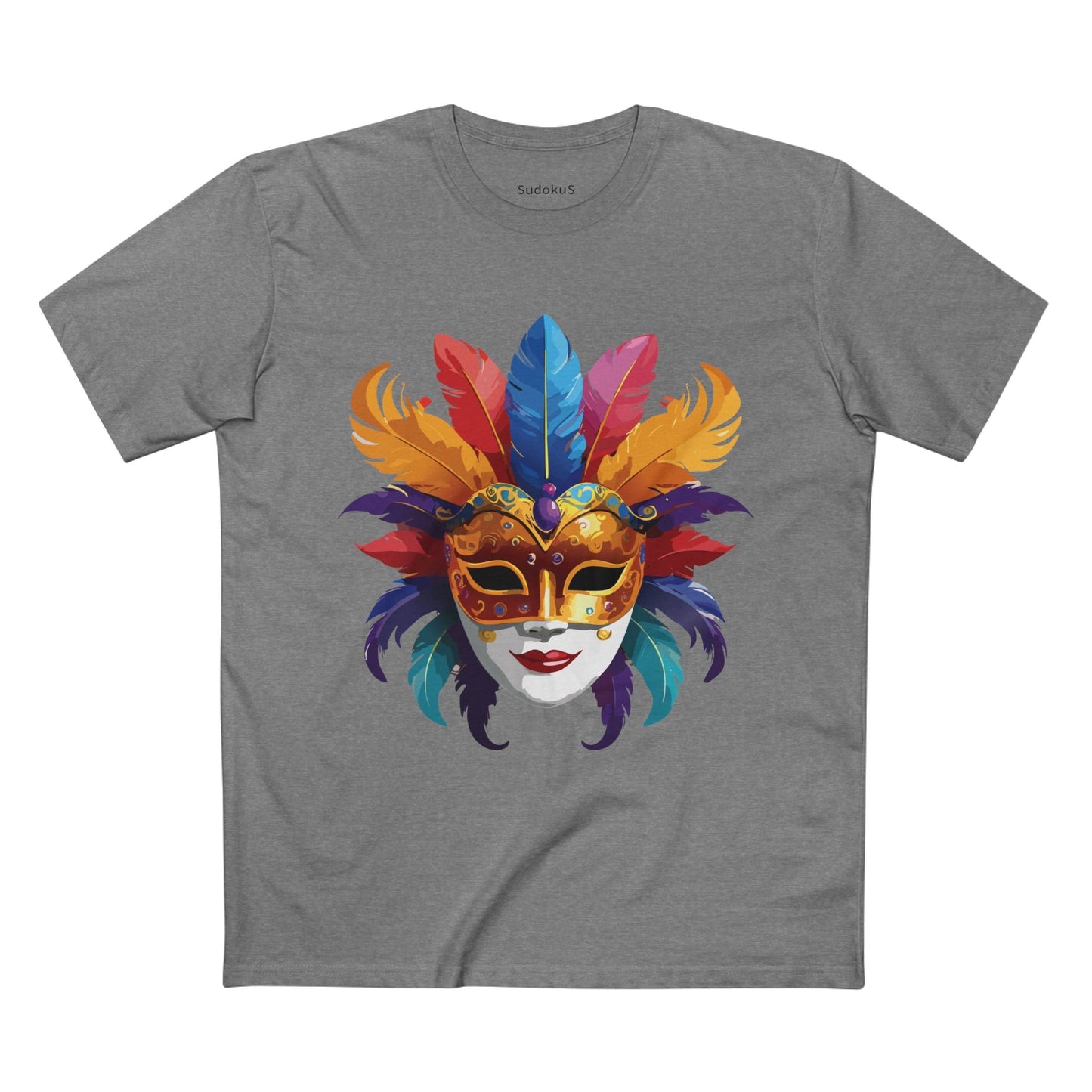 Mask Graphic Unisex 100 Cotton Staple Tee 12
