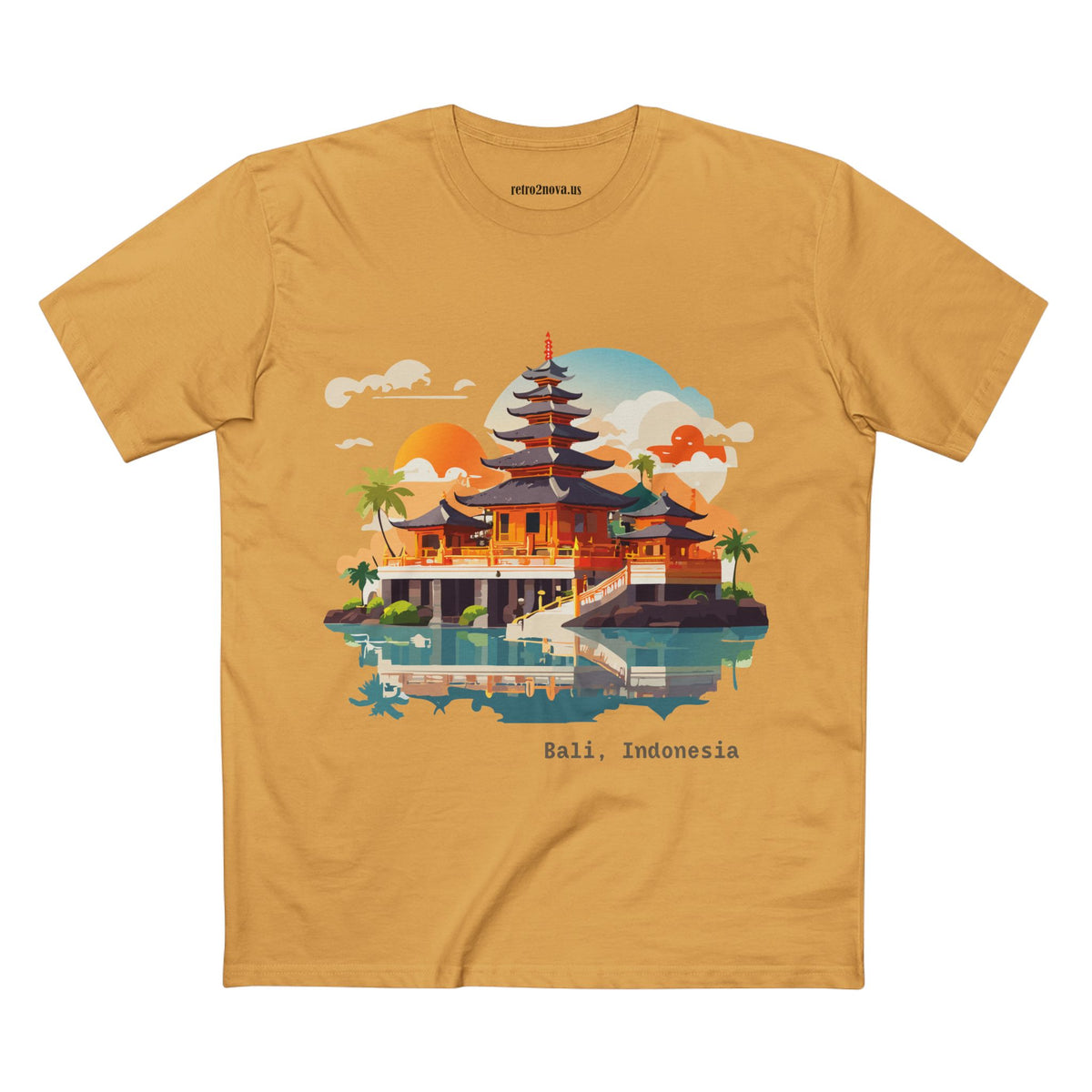 Bali Temple Illustration T-Shirt | Bali Indonesia Travel Tee