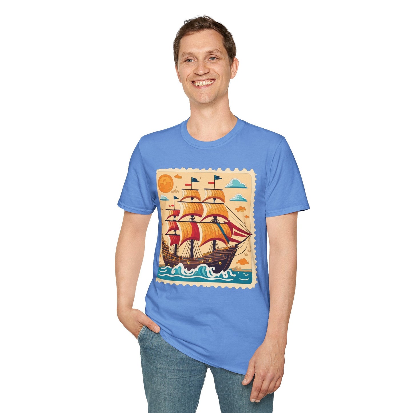 Ship T Shirts Frigate T Shirts Vessel Tee Shirt Unisex Gildan Softstyle 64000 Comfort Fit
