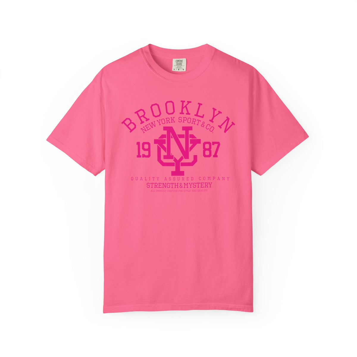 Brooklyn 1987 Athletic Logo Unisex Comfort Colors Garment-Dyed Heavyweight 100 Cotton Art Design T-Shirt w11