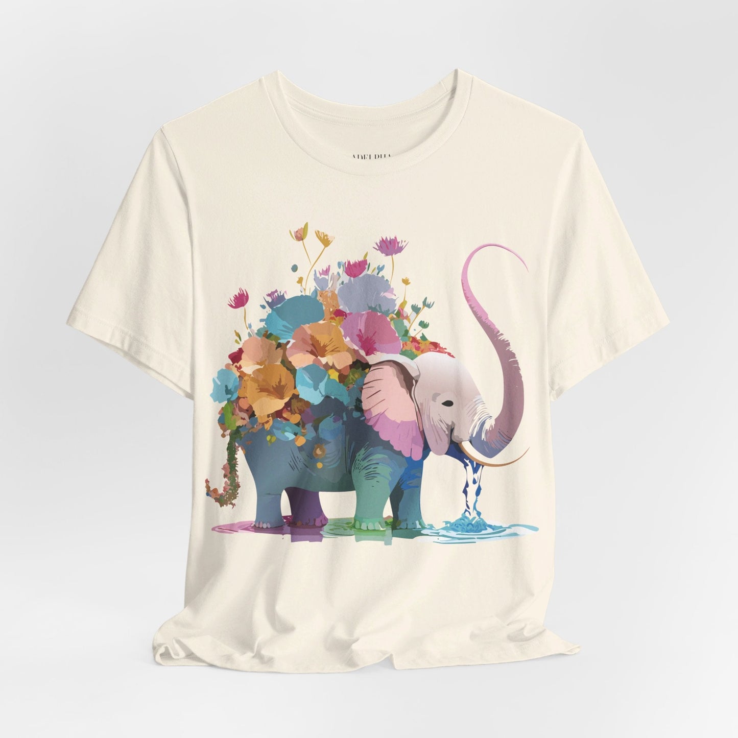 Elephant Graphic Unisex 100 Cotton Jersey Vintage Art Design Tee 13