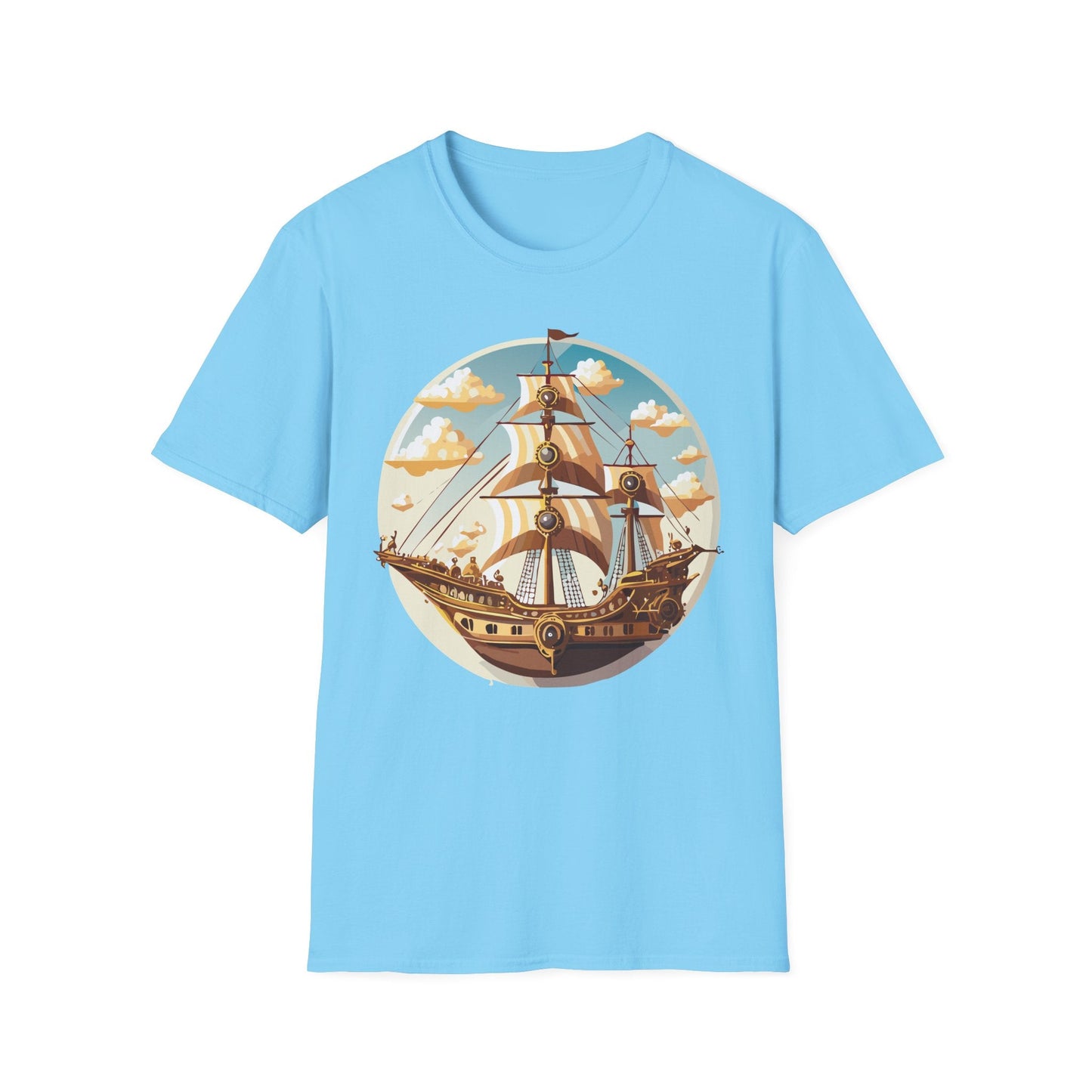 Ship T Shirt Frigate T Shirt Vessel Tee Gildan Softstyle 64000 Unisex Cotton Comfort
