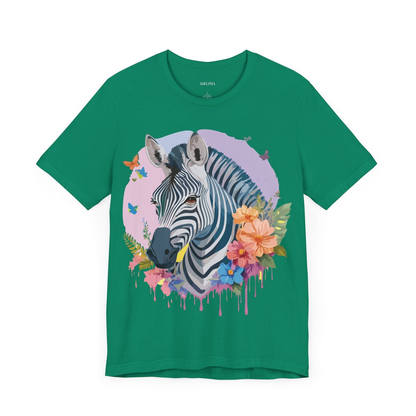 Adelpha Zebra Graphic Tee Unisex Jersey Short Sleeve Vintage Inspired Artwork Tee Shirt