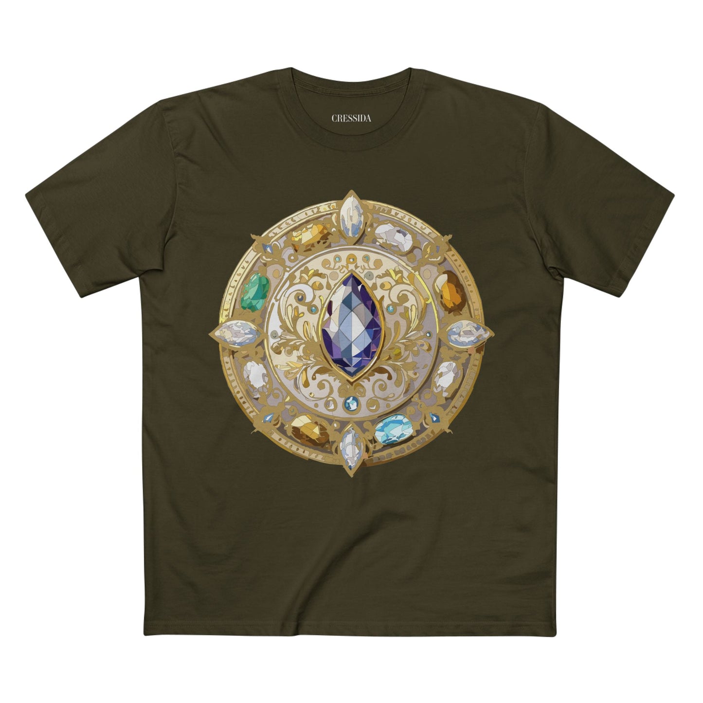 Medallion Graphic T-Shirt Unisex 100 Cotton With Gold Art Design Medal Tee 16