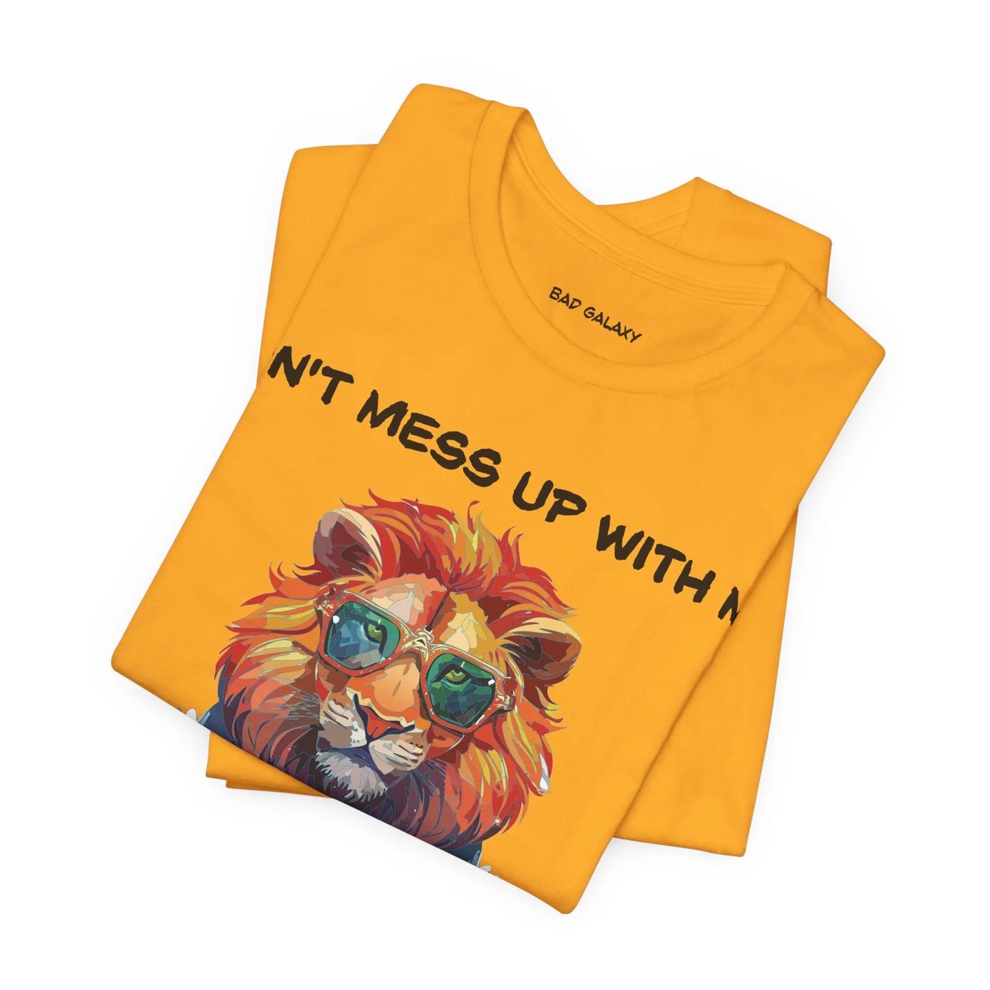 Bad Galaxy Animal T Shirt Made To Order 100 Percent Cotton Tee With Eco Friendly Inks Designed In US