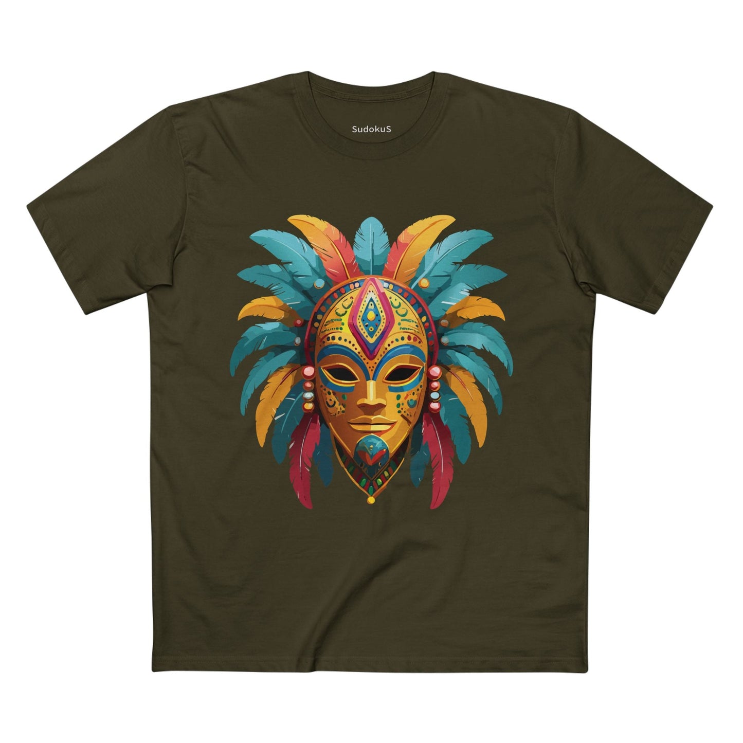 Mask Graphic Unisex 100 Cotton Staple Tee 33
