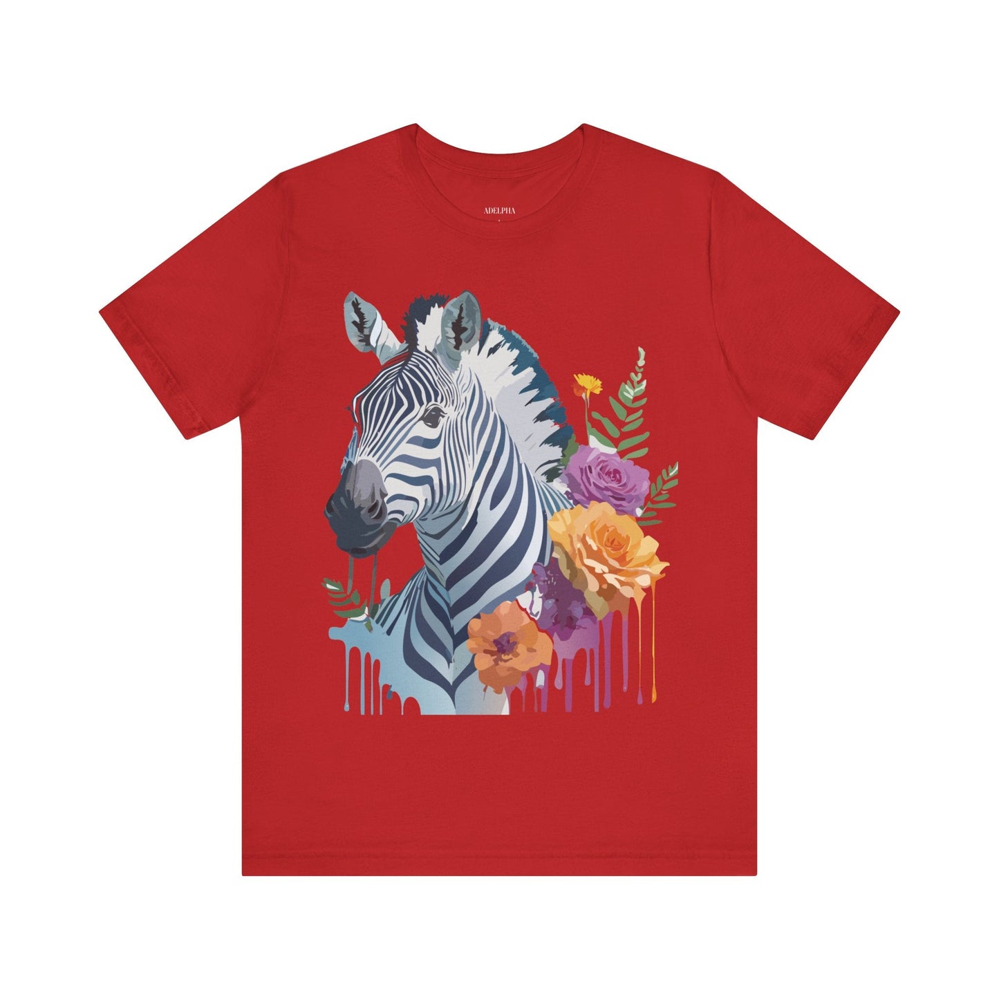 Zebra Graphic Unisex 100 Cotton Vintage Animal Art T-Shirt 4
