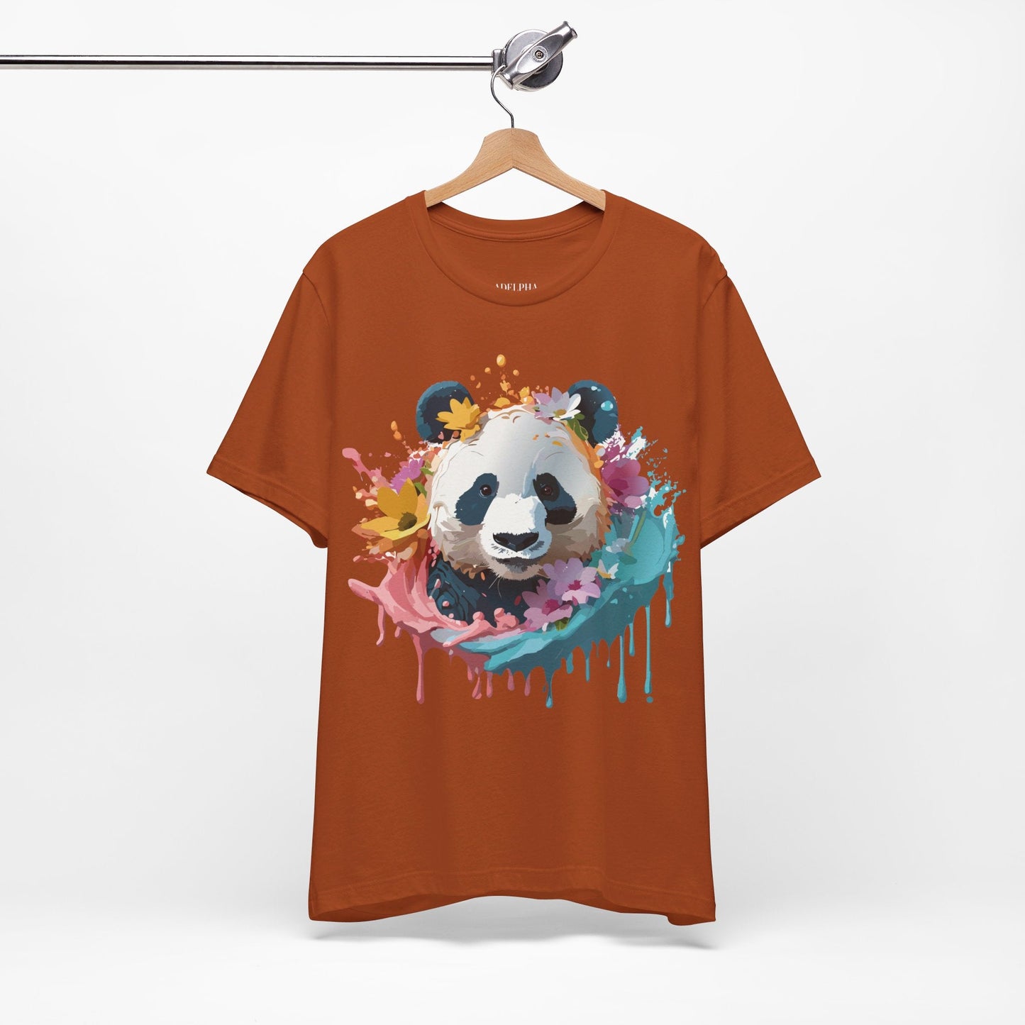 Adelpha Panda Graphic Tee Unisex Short Sleeve Vintage Inspired Artwork Shirt Premium Quality